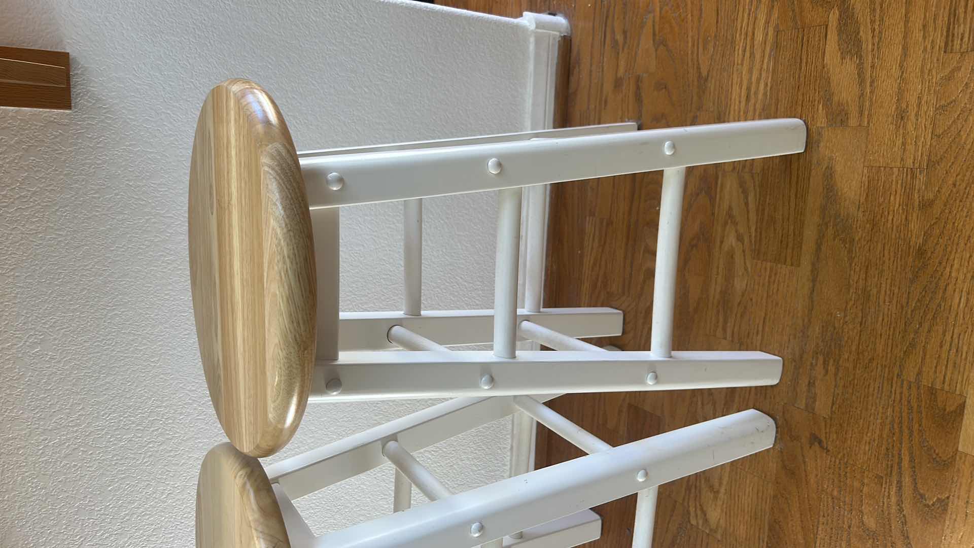 Photo 1 of 2 WOOD STOOLS H24”