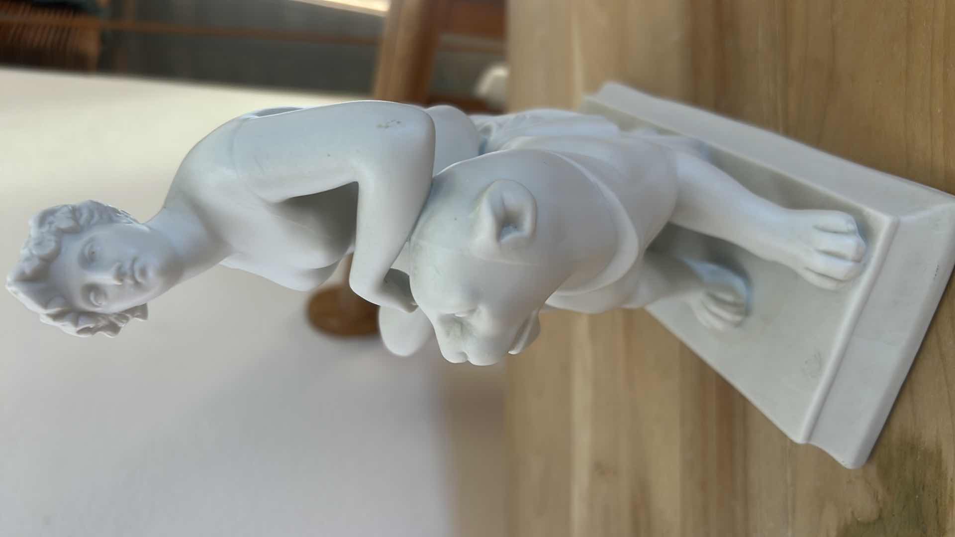 Photo 1 of PARIAN “ARIADNE AND THE PANTHER" SCULPTURE H10”