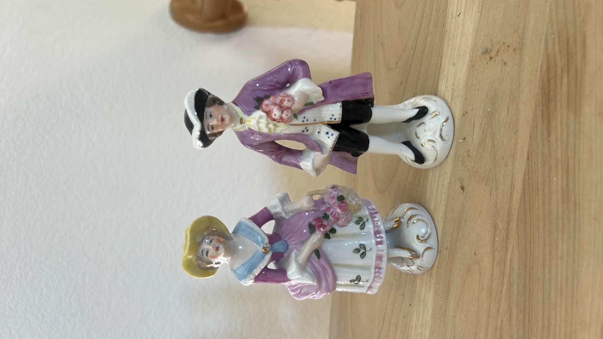 Photo 1 of 2 VINTAGE PORCELAIN FIGURINES H5”