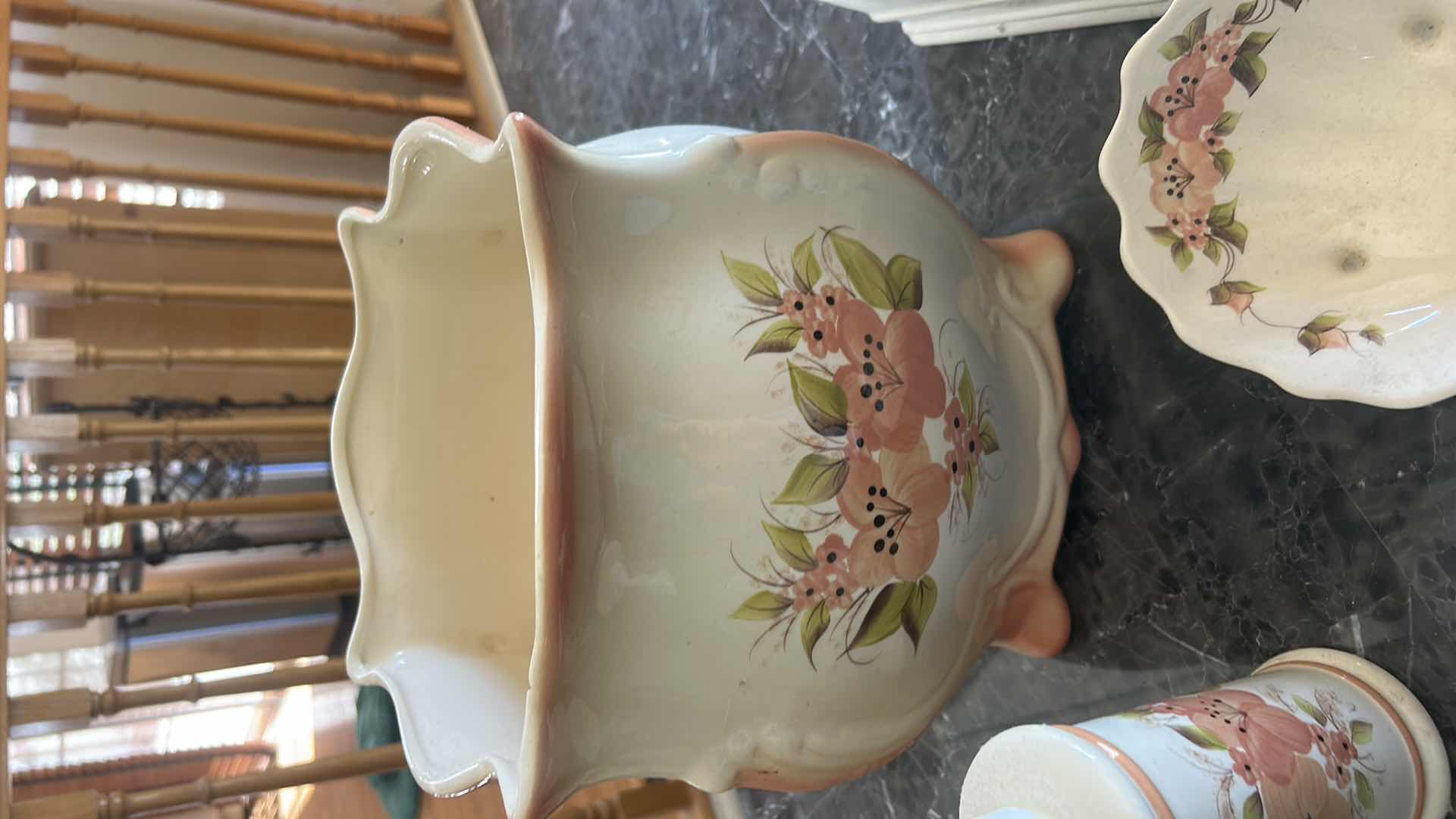 Photo 1 of HAND PAINTED PORCELAIN BY VEE JACKSON, CALIFORNIA, BATHROOM  ENSEMBLE