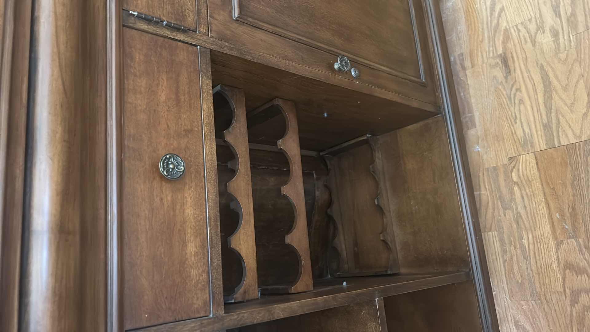 Photo 1 of PULASKI WOOD BAR WITH MARBLE TOP 6‘ x 25 1/2“ x H43“