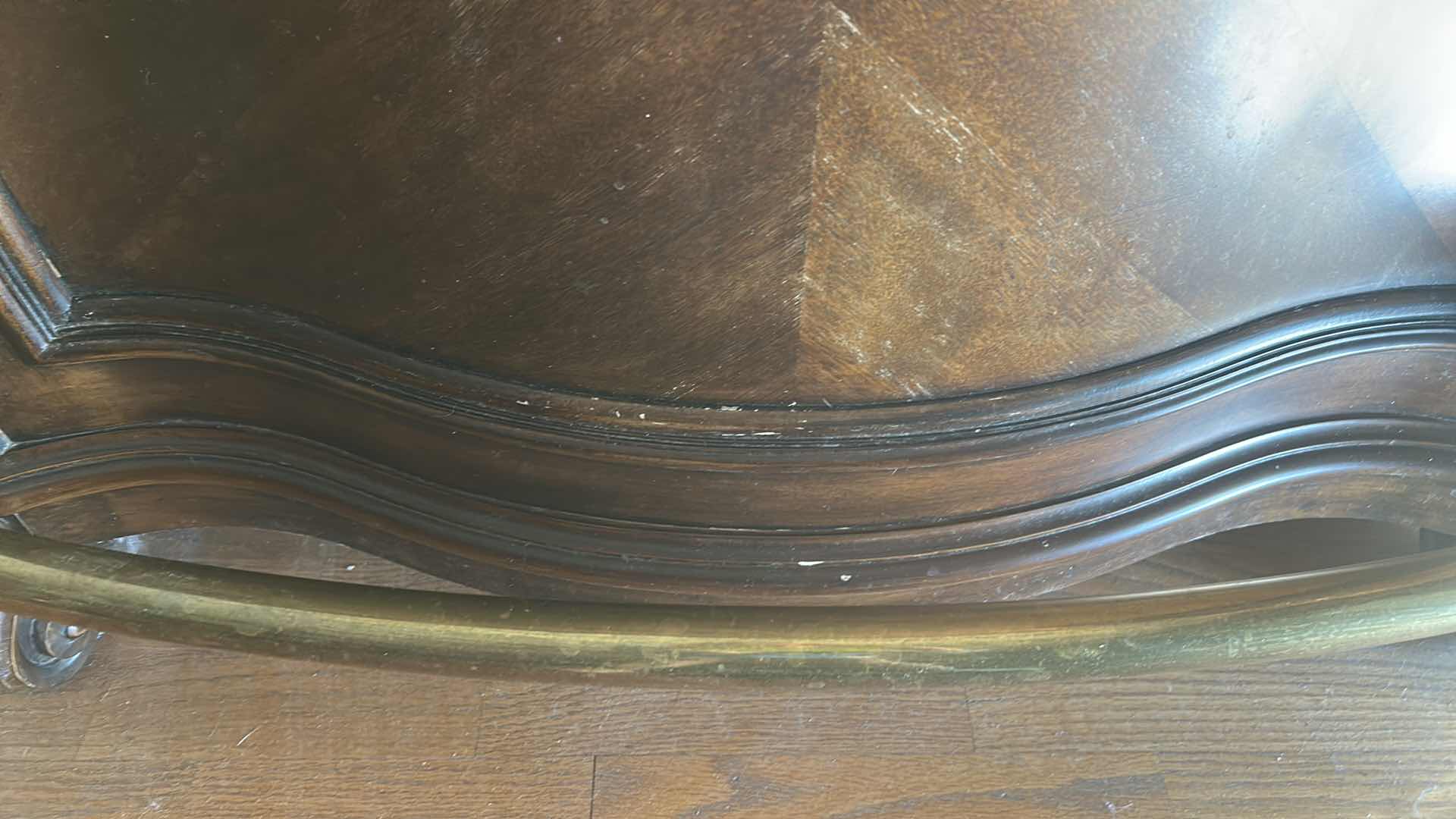 Photo 1 of PULASKI WOOD BAR WITH MARBLE TOP 6‘ x 25 1/2“ x H43“