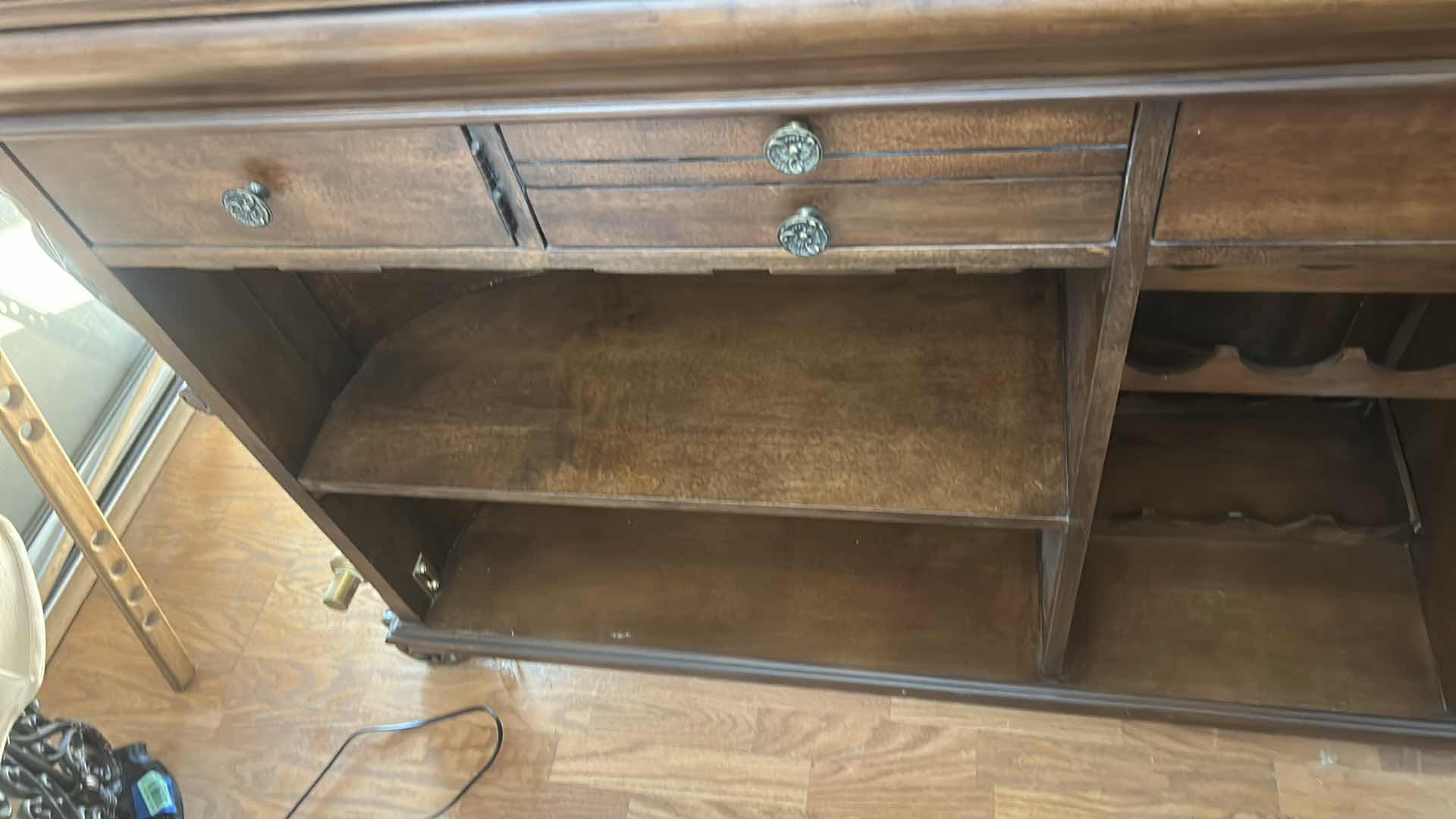 Photo 1 of PULASKI WOOD BAR WITH MARBLE TOP 6‘ x 25 1/2“ x H43“