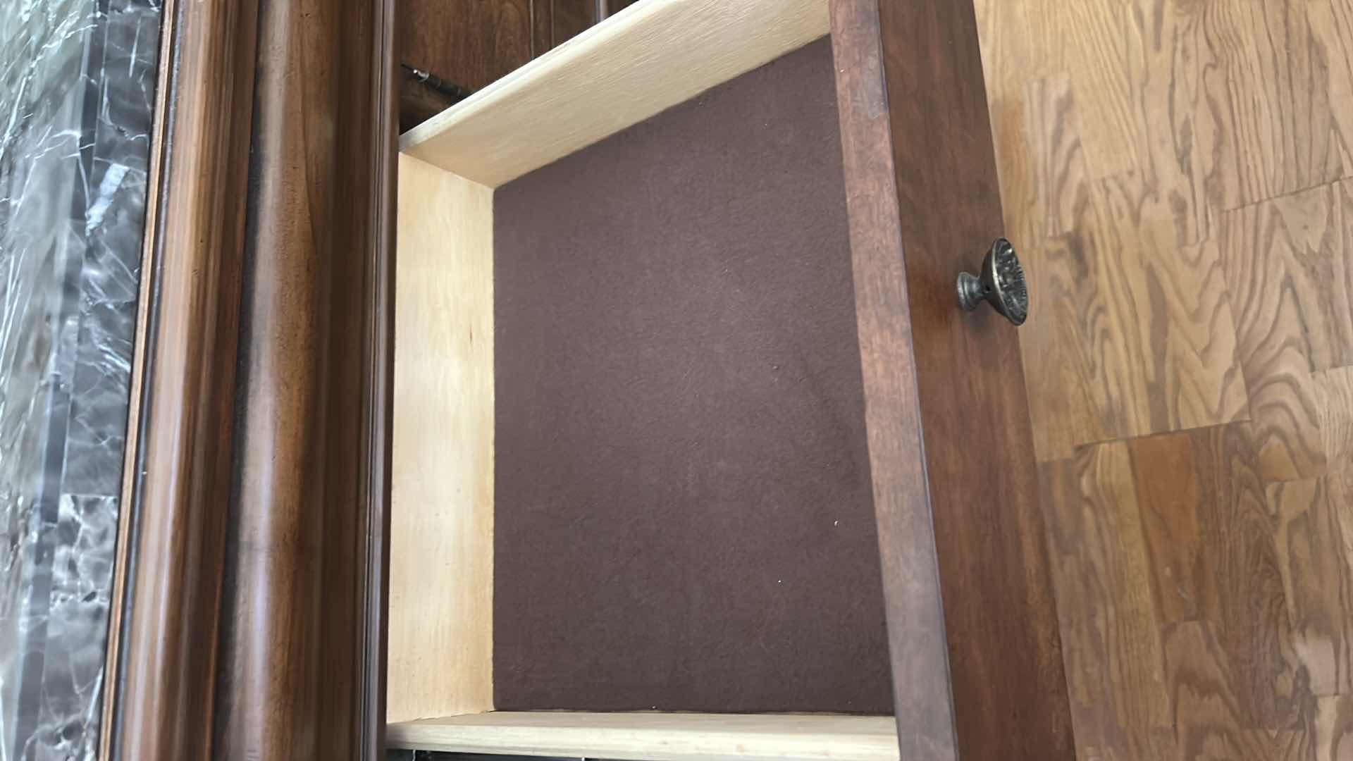 Photo 1 of PULASKI WOOD BAR WITH MARBLE TOP 6‘ x 25 1/2“ x H43“