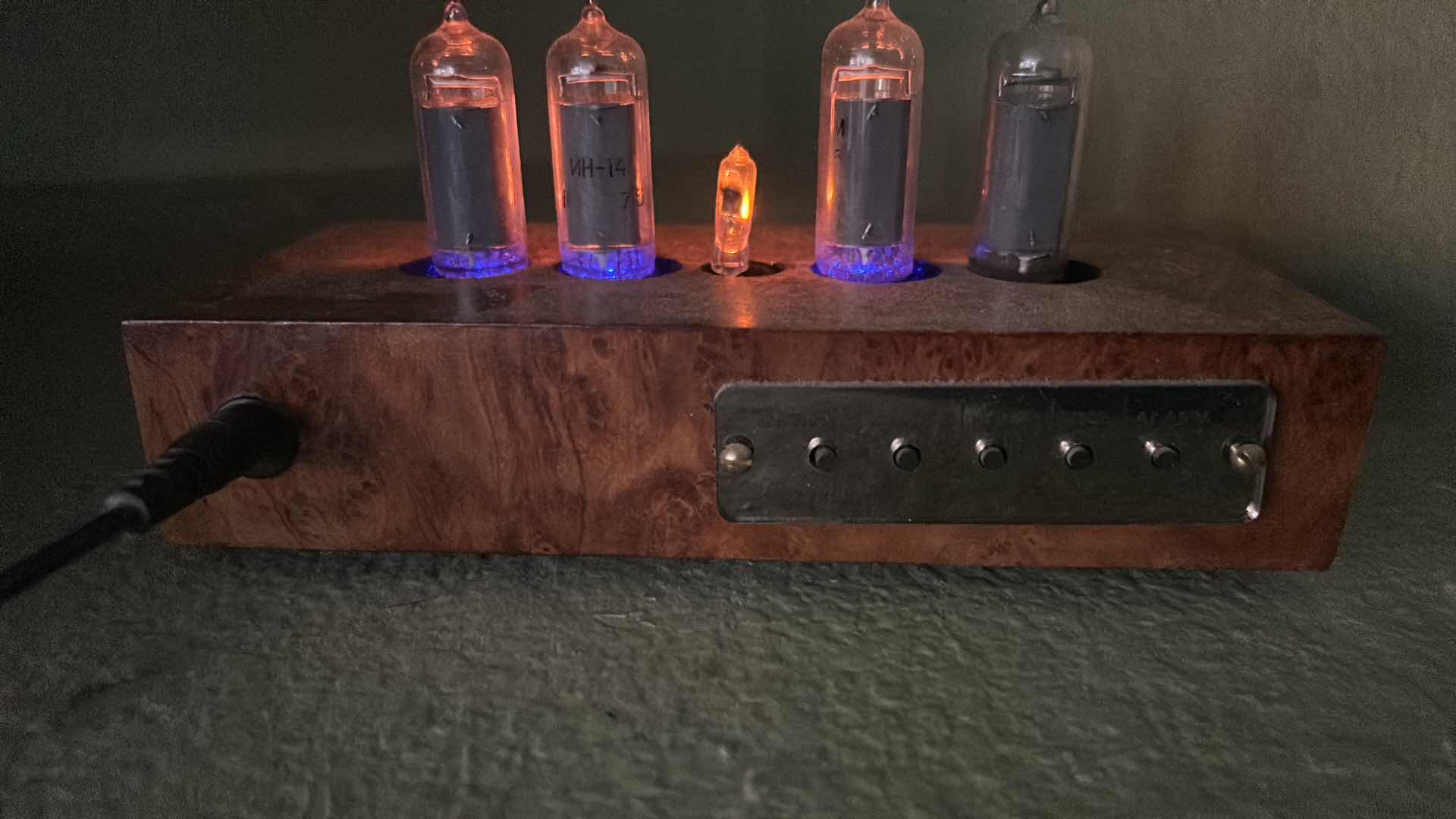 Photo 1 of NIXIE TUBE CLOCK 7 1/2” x H4”