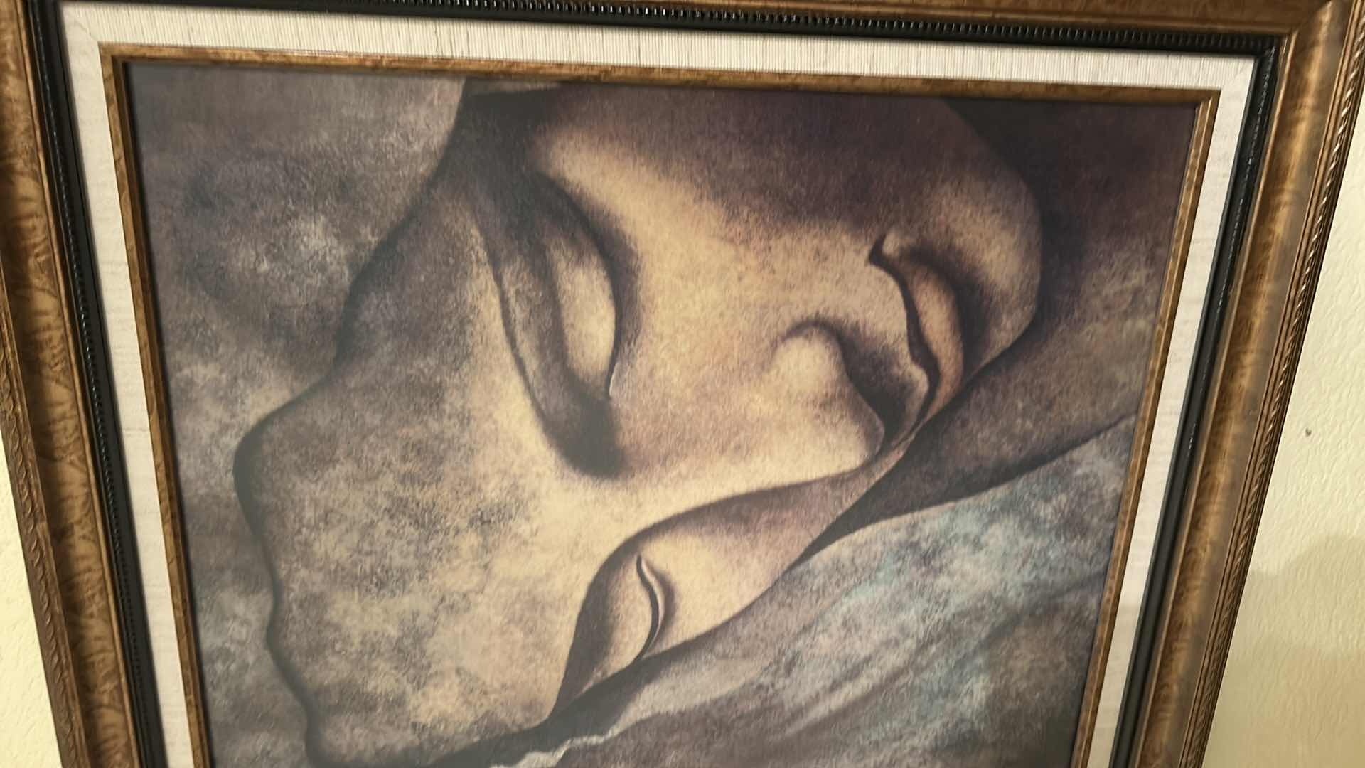 Photo 1 of GOLD WOOD FRAMED PRINT “MARY OF PIETA / MICHELANGELO” 21 1/2” x H25 1/2”