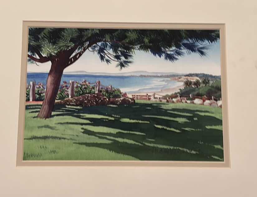 Photo 1 of UNFRAMED SIGNED WATERCOLOR “ENCINITAS” ARTWORK 14” x 11”