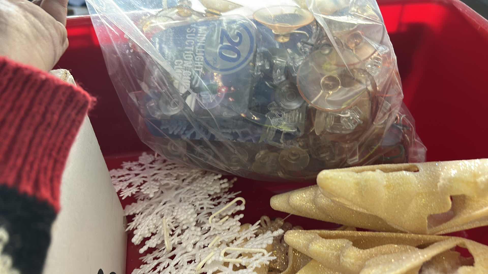 Photo 1 of TOTE WITH CHRISTMAS DECOR