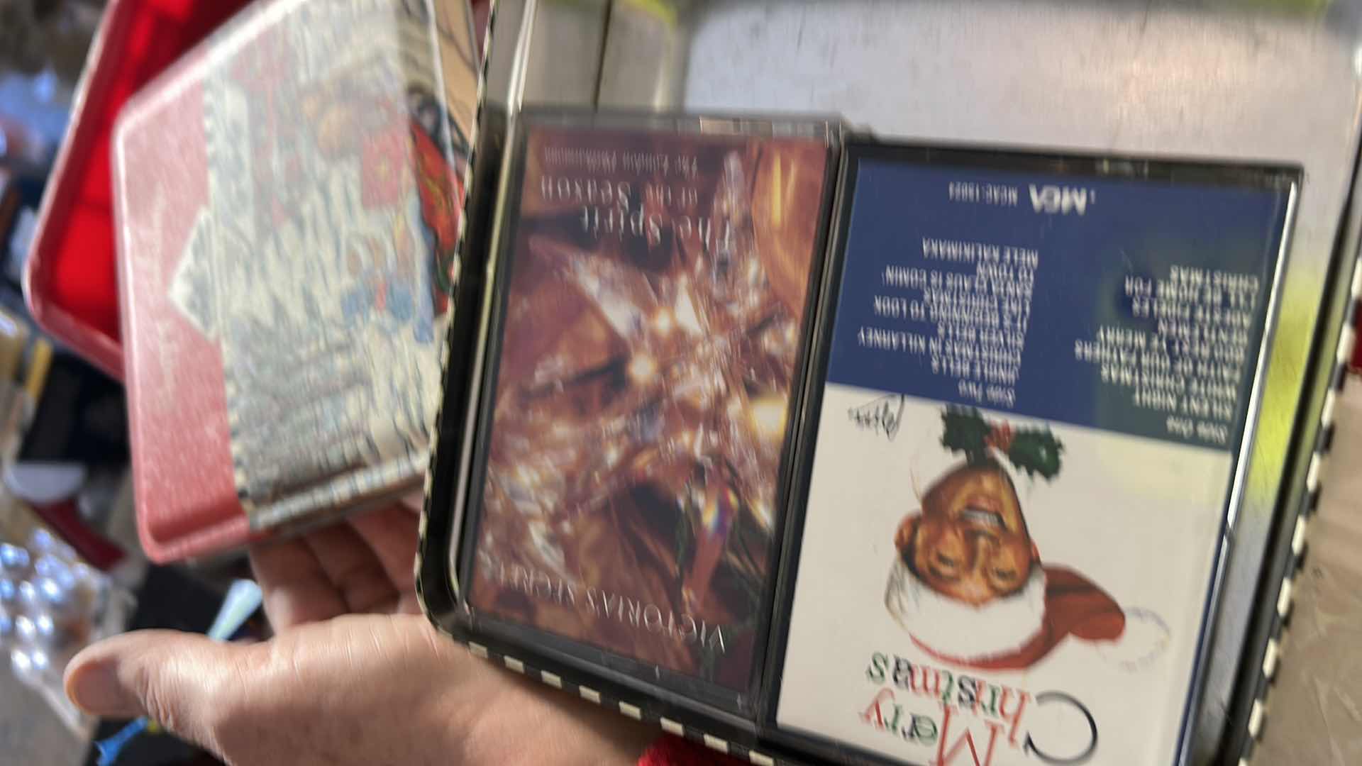 Photo 1 of TOTE WITH CHRISTMAS DECOR