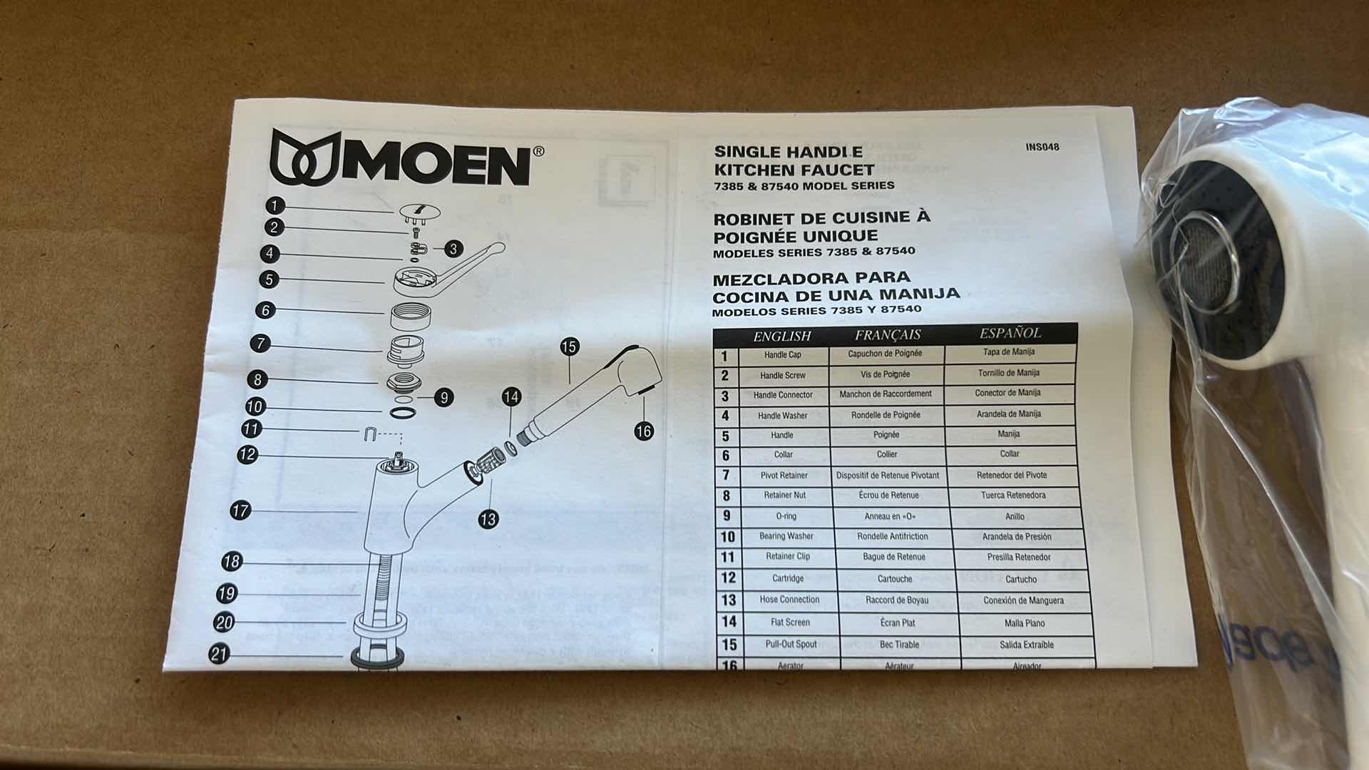 Photo 1 of NEW MOEN SINGLE HANDLE KITCHEN FAUCET