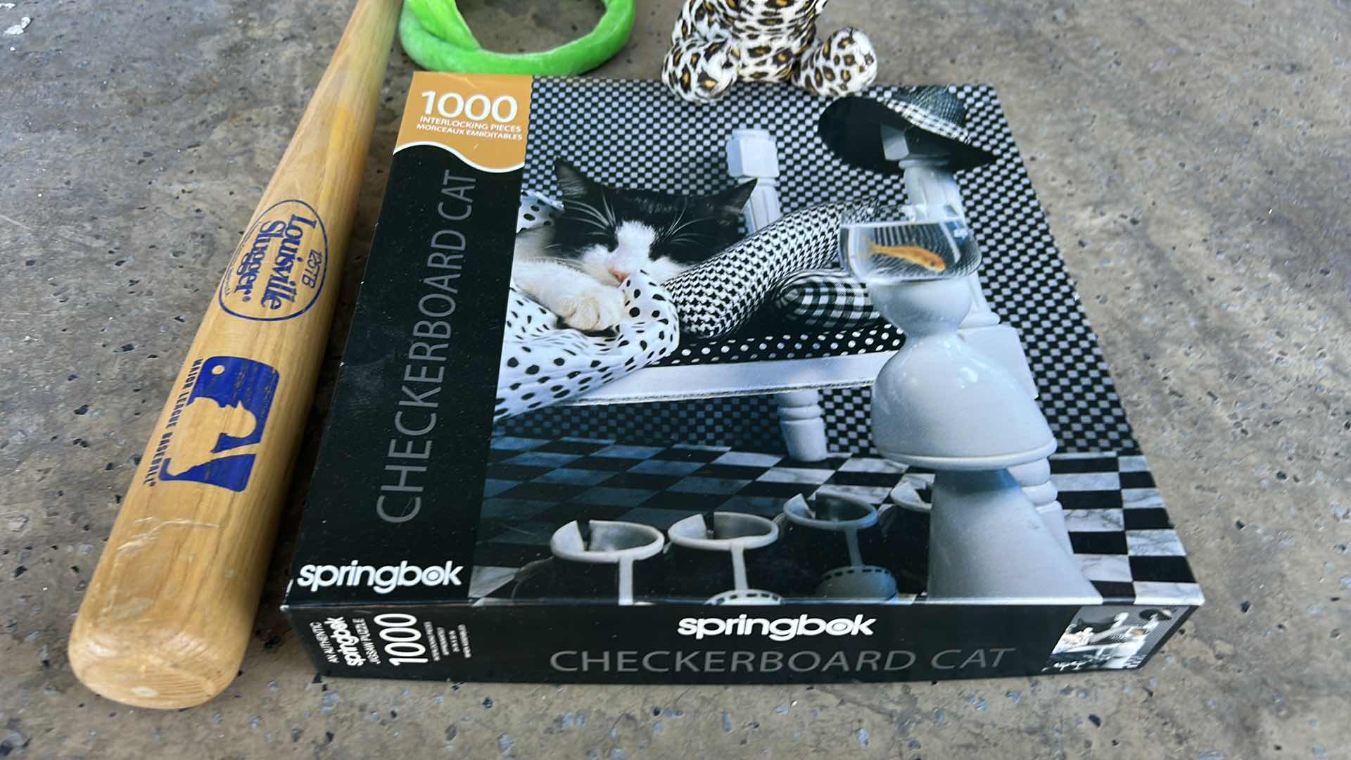 Photo 1 of PUZZLE, LOUISVILLE SLUGGER TEE BALL BAT AND MORE