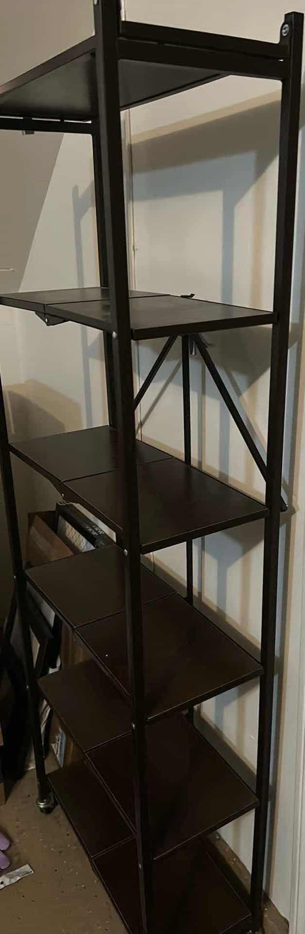 Photo 1 of BROWN METAL FOLDING RACK 23"X 64"