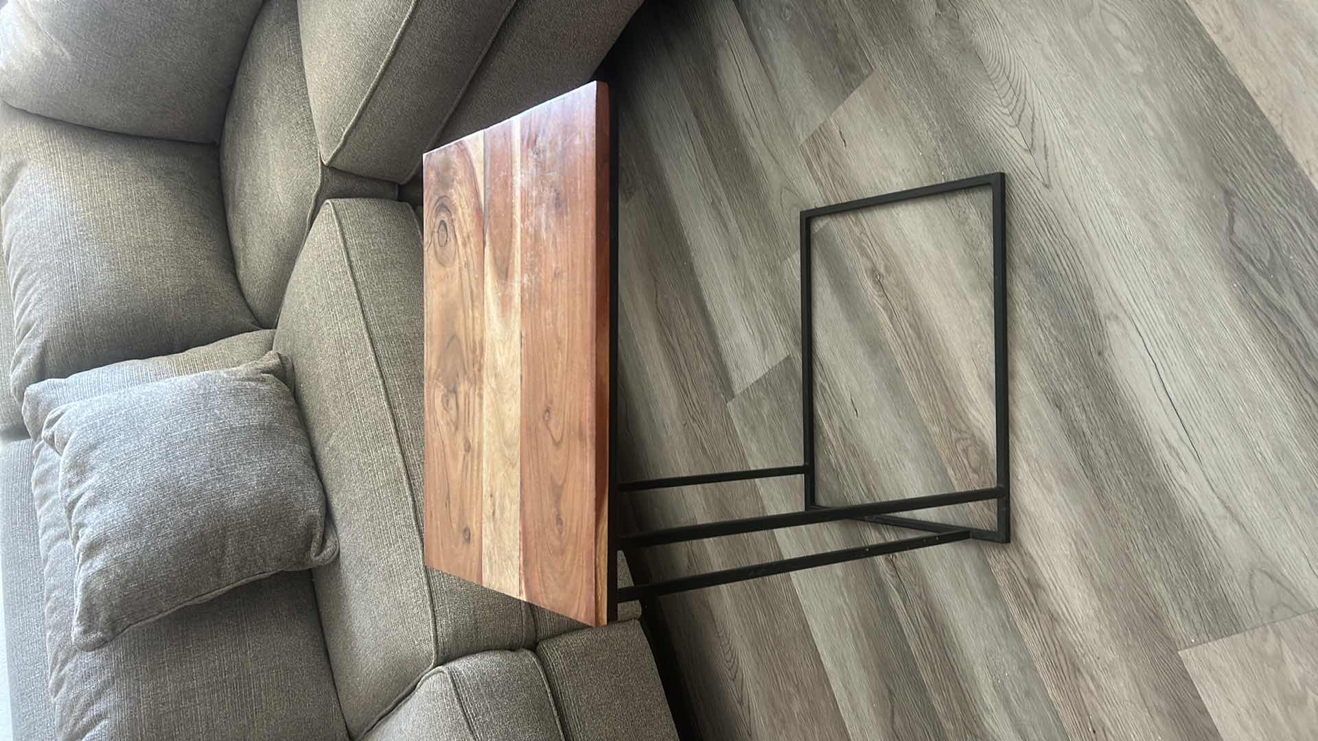 Photo 1 of C SHAPED ACCENT TABLE 14” x 19” x 26”