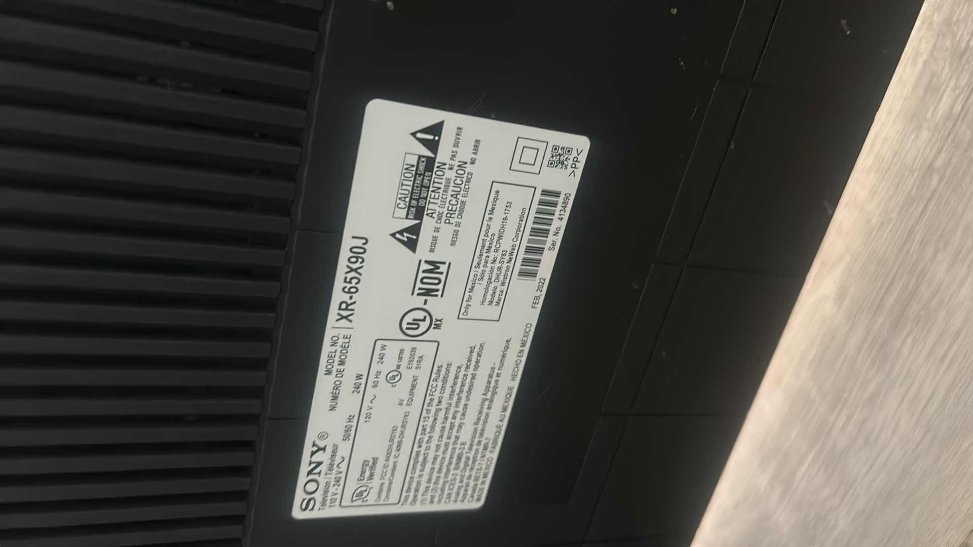 Photo 1 of 65” SONY TV