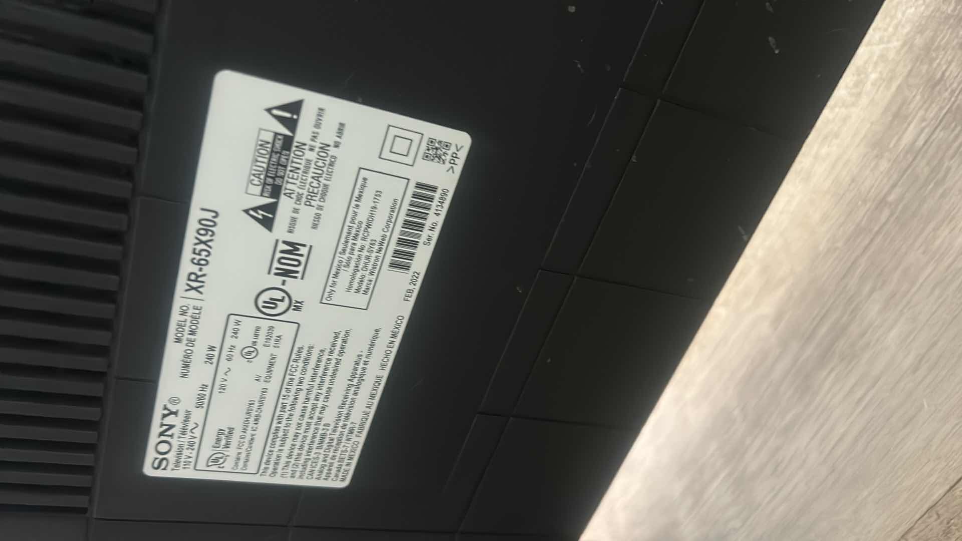 Photo 1 of 65” SONY TV