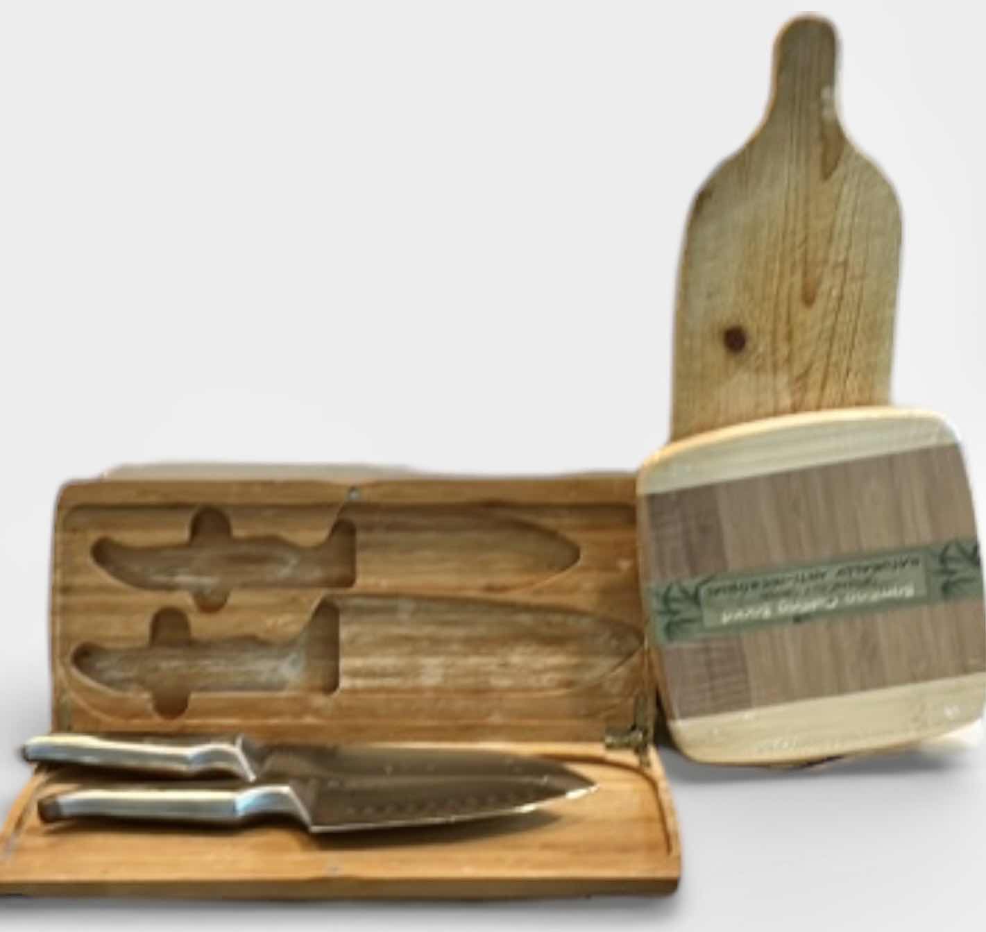 Photo 1 of CUTTING BOARDS AND KNIVES