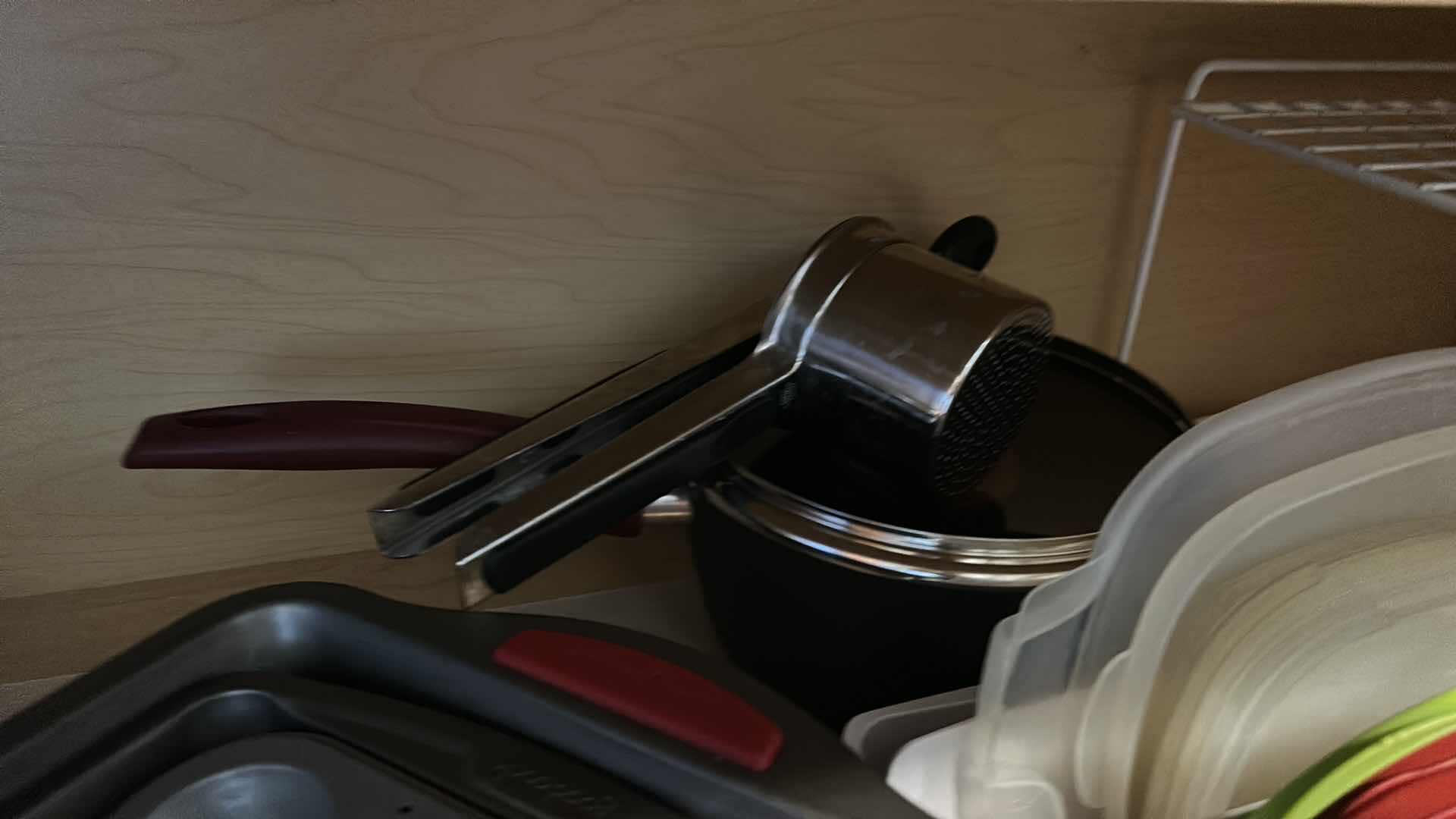 Photo 1 of CONTENTS OF TWO CABINETS IN KITCHEN