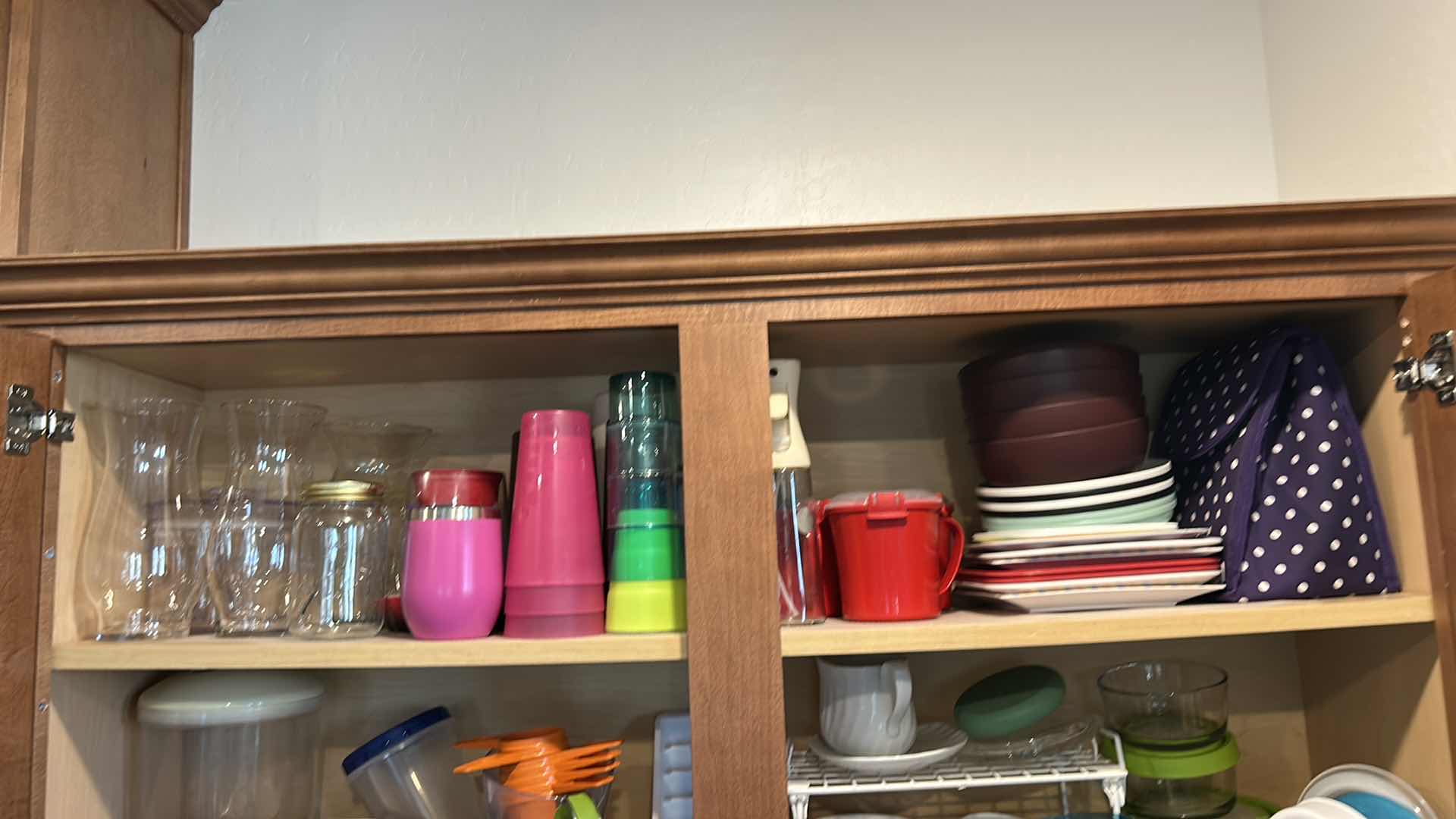 Photo 1 of CONTENTS ON TWO SHELVES IN KITCHEN