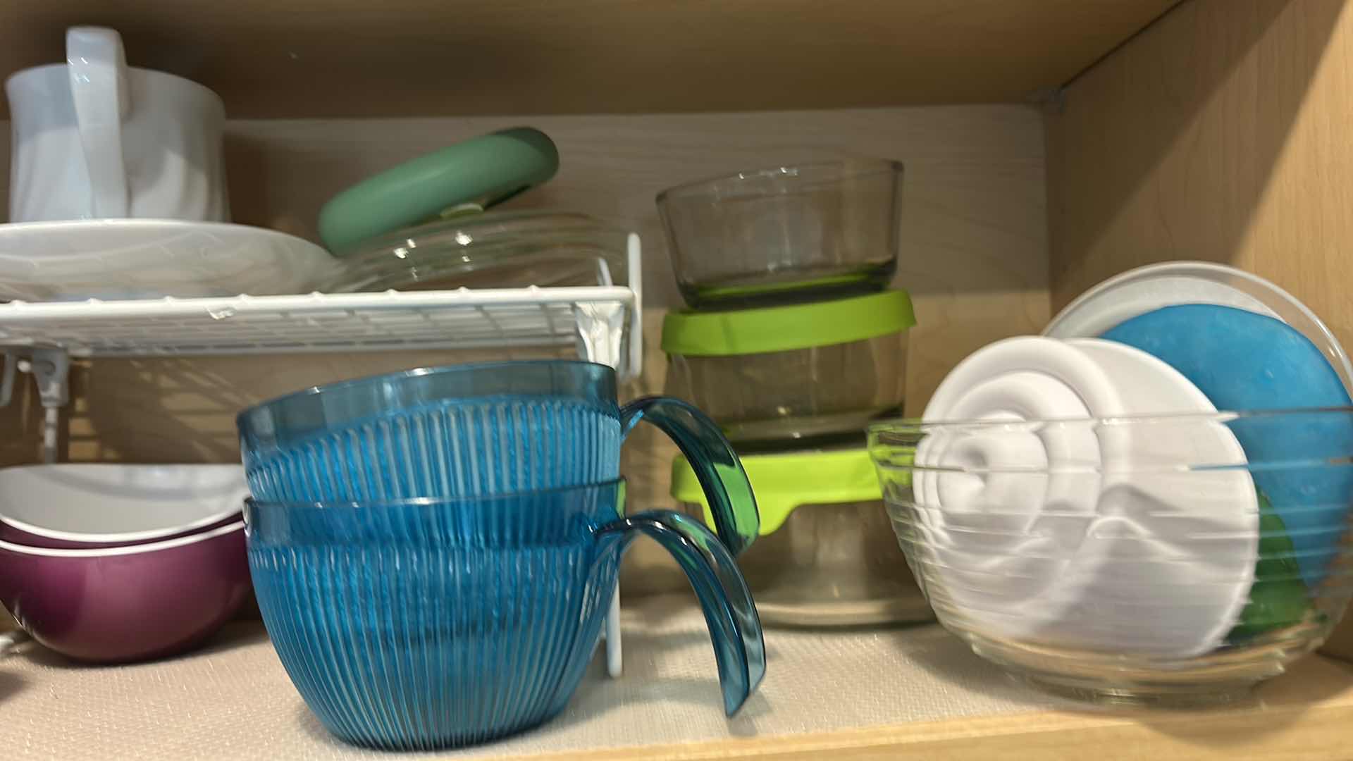 Photo 1 of CONTENTS ON TWO SHELVES IN KITCHEN