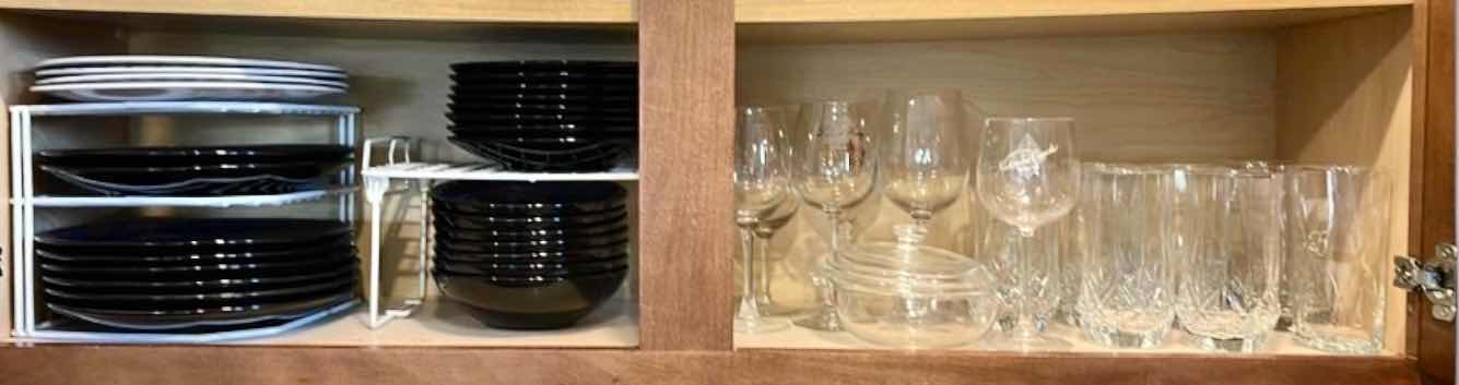 Photo 1 of CONTENTS IN TWO CABINETS IN KITCHEN