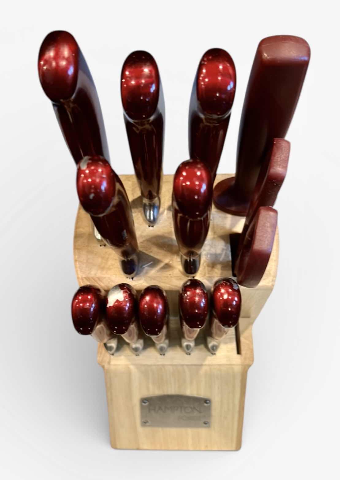 Photo 1 of KITCHEN KNIFE SET IN WOOD BLOCK