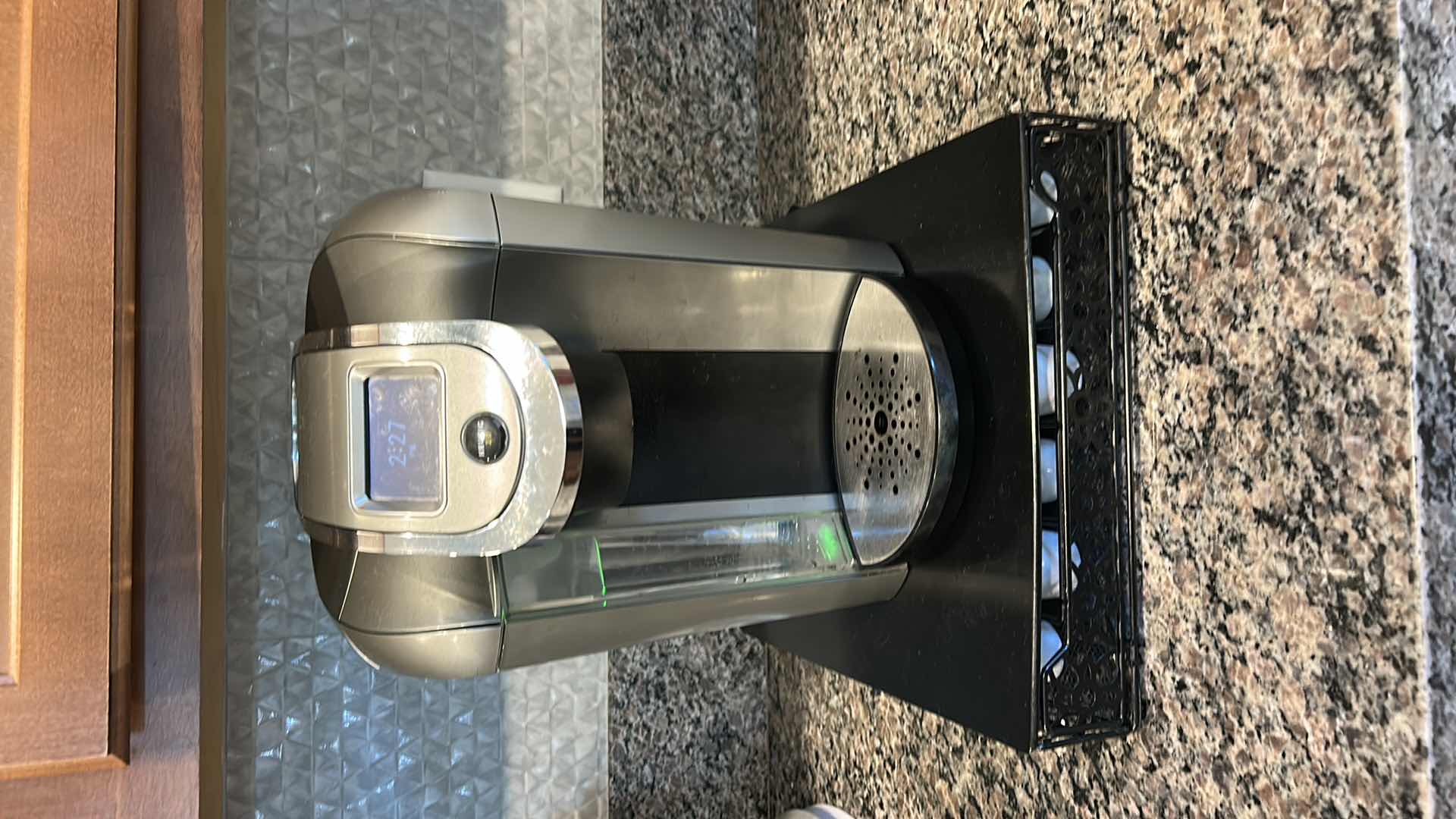 Photo 1 of KEURIG COFFEE MAKER AND POD HOLDER