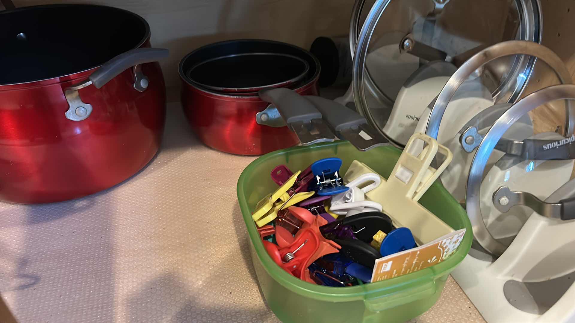 Photo 1 of CONTENTS OF TWO SHELVES IN KITCHEN