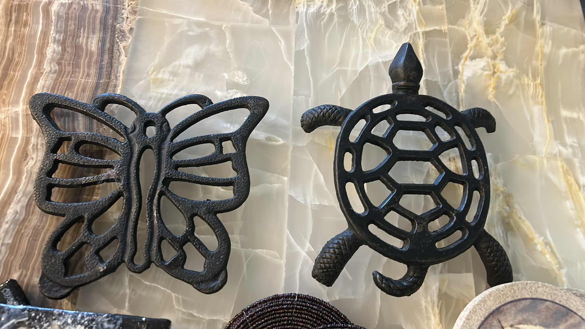 Photo 1 of 2 METAL TRIVETS AND COASTERS