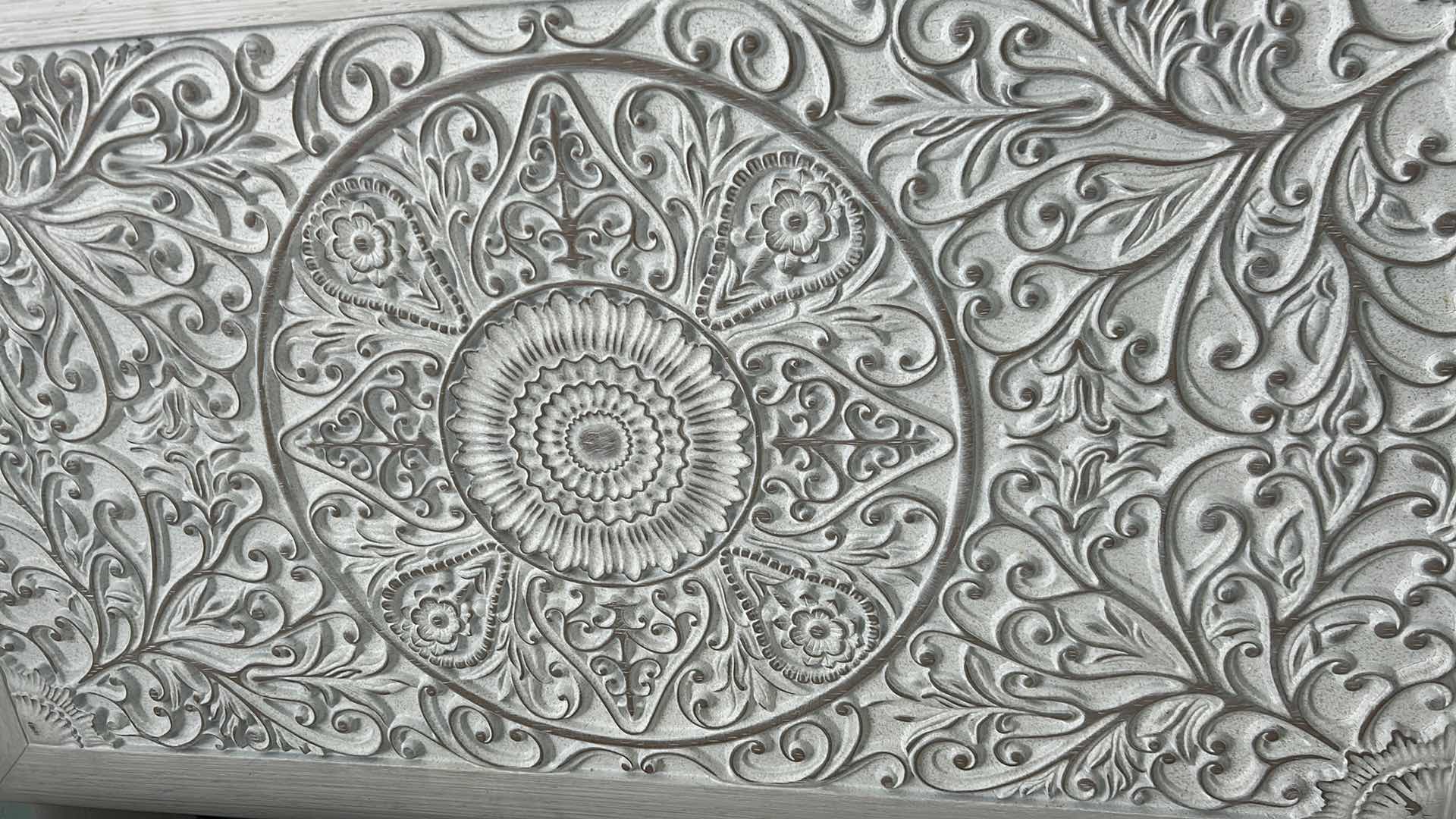 Photo 1 of ASHLEY PAXBERRY BOHO CHIC PANEL FULL HEADBOARD IN WHTEWASHED FINISH