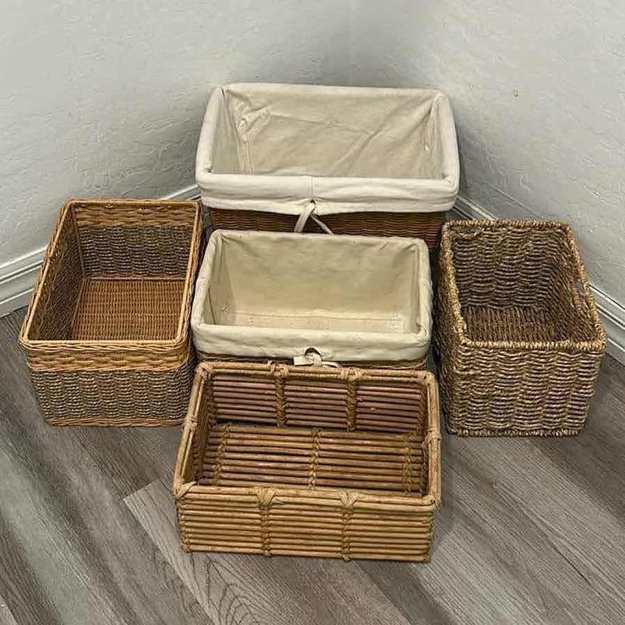 Photo 1 of 5- RATTAN BASKETS