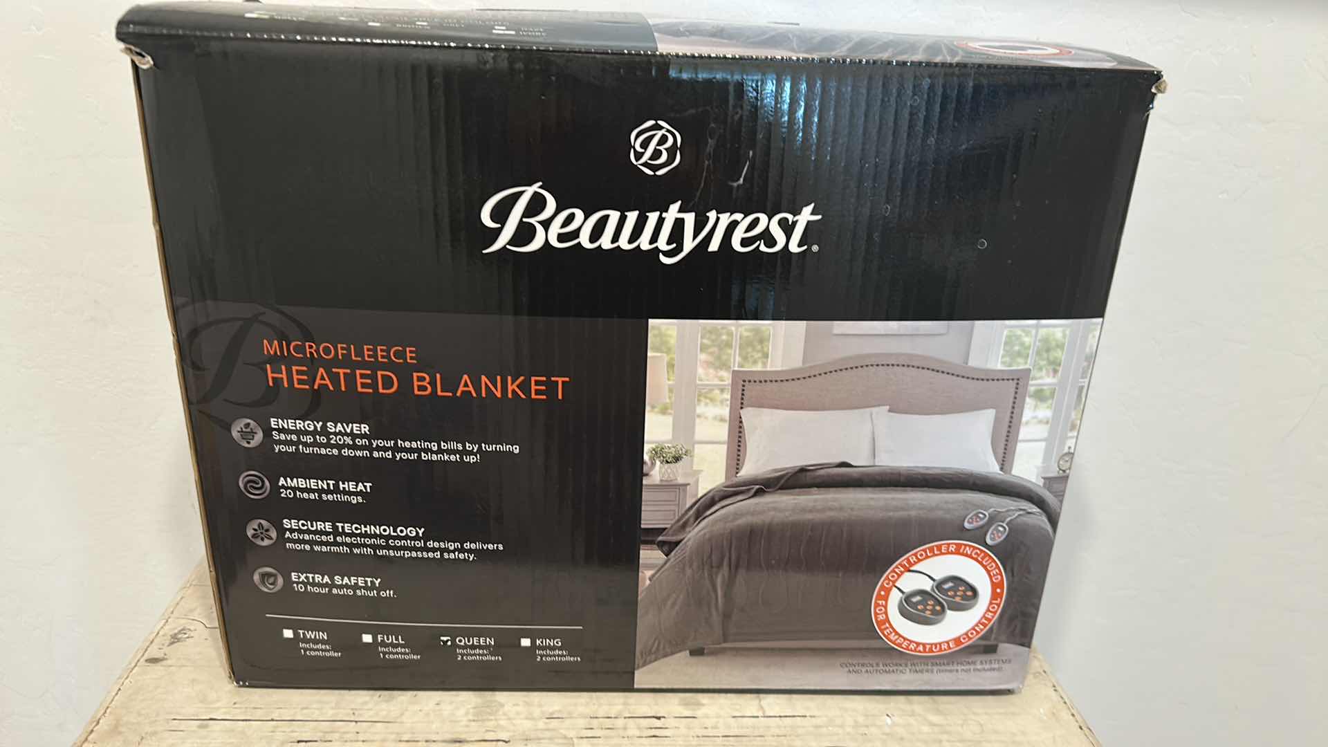Photo 1 of BEAUTYREST MICROFLEECE HEATED BLANKET QUEEN