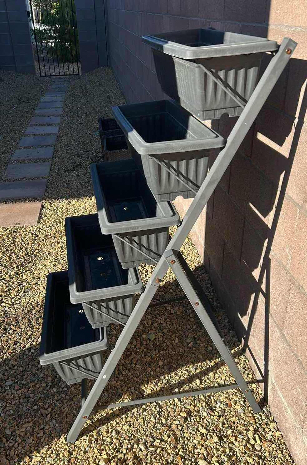 Photo 1 of 5- LEVEL METAL PLANT STAND