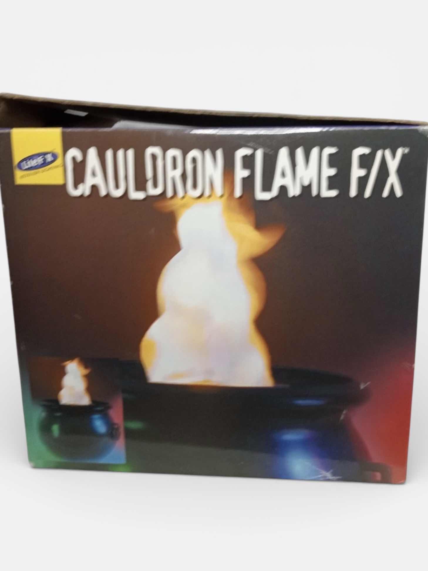 Photo 1 of CAULDRON FLAME LIGHT - HALLOWEEN DECOR