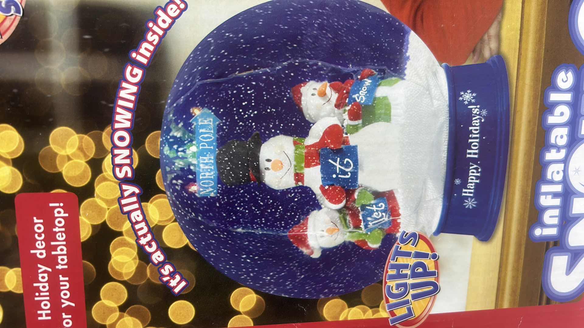 Photo 1 of BLOW UP SNOW GLOBE - CHRISTMAS DECOR
