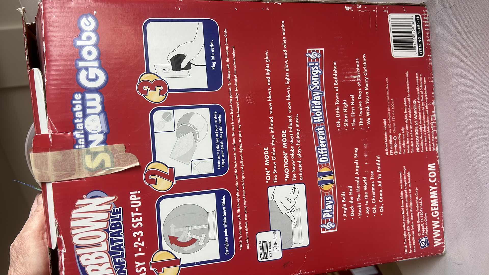 Photo 1 of BLOW UP SNOW GLOBE - CHRISTMAS DECOR