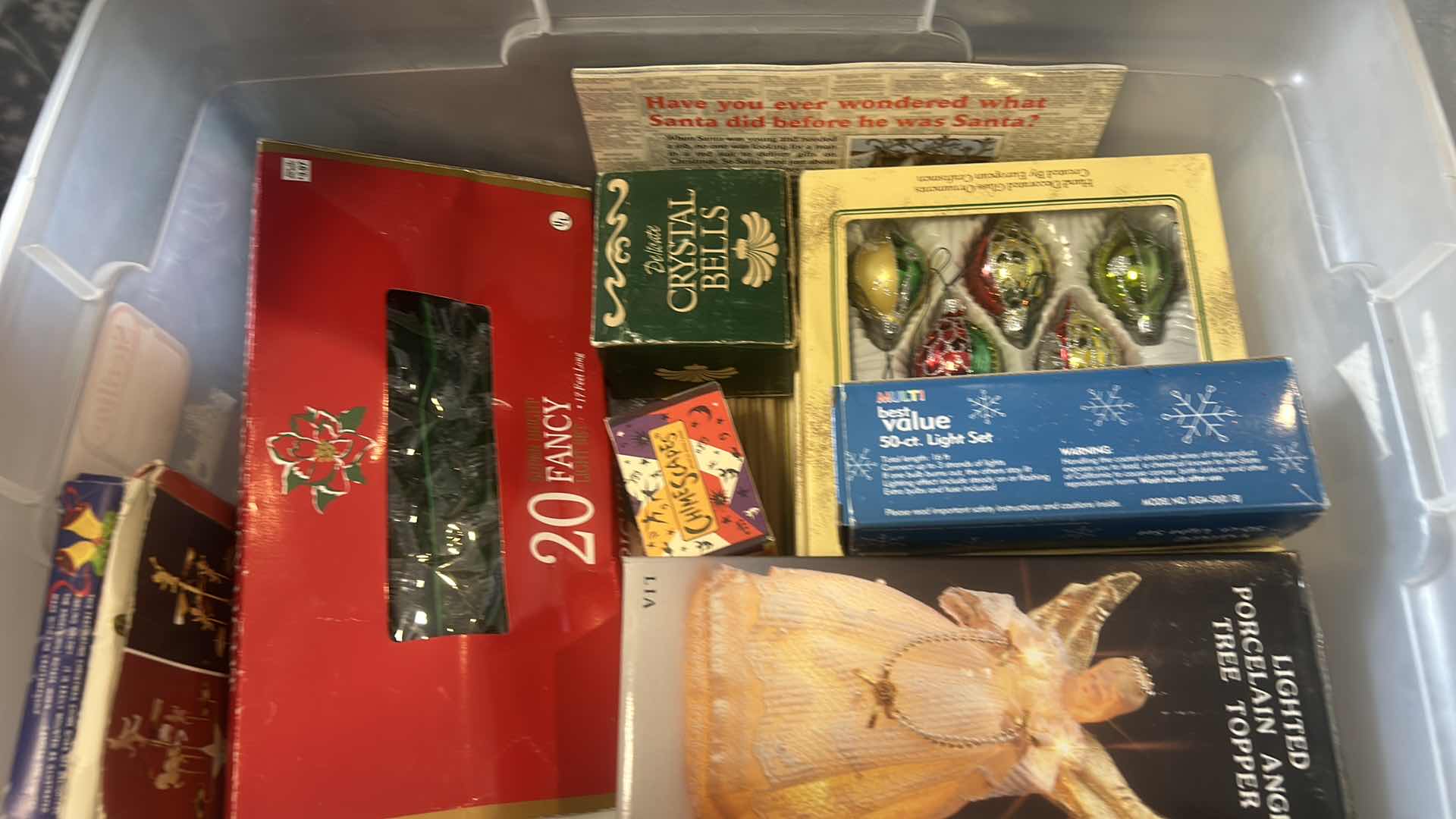 Photo 1 of BOX FULL OF HOLIDAY DECOR