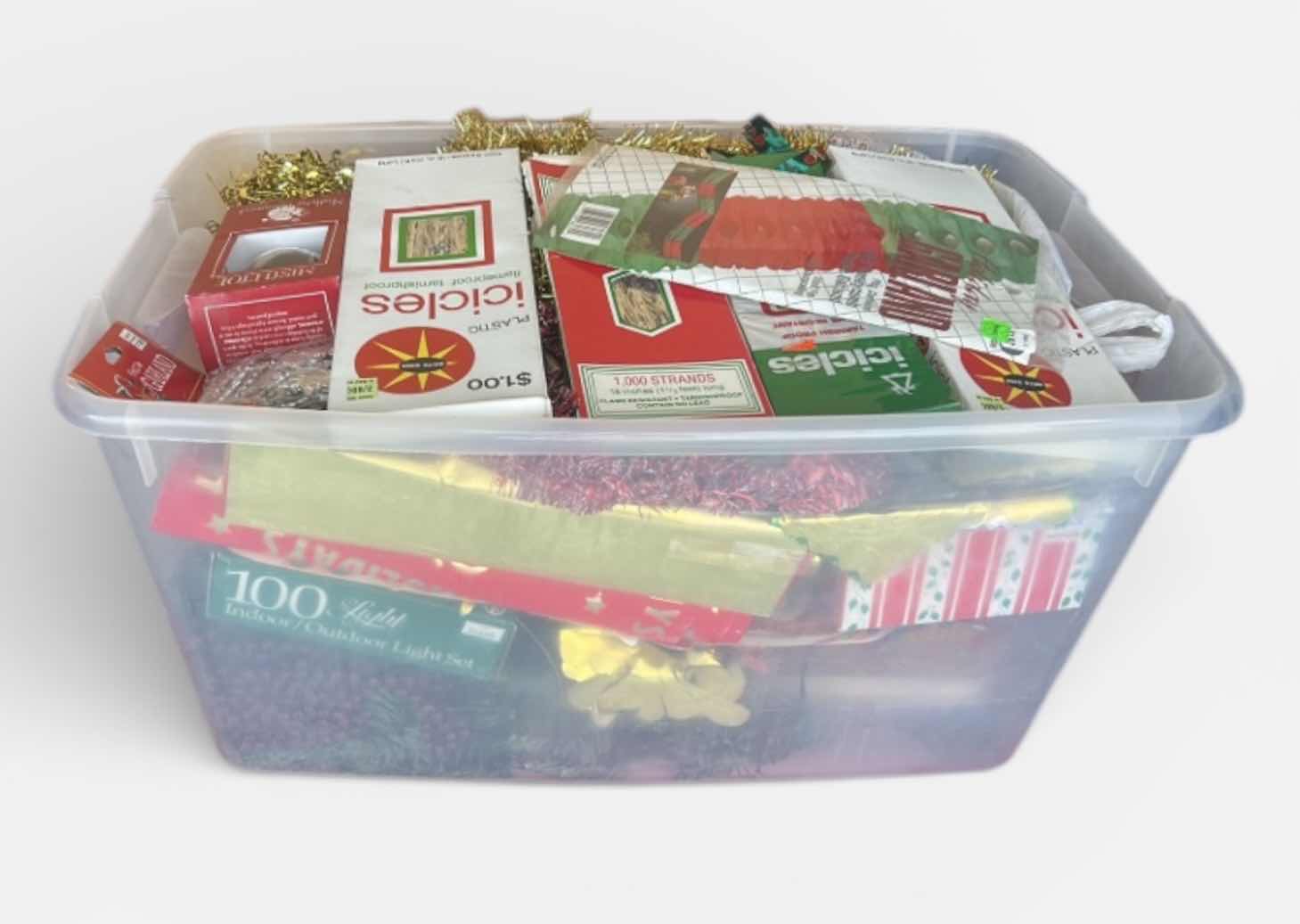 Photo 1 of BOX OF HOLIDAY DECOR