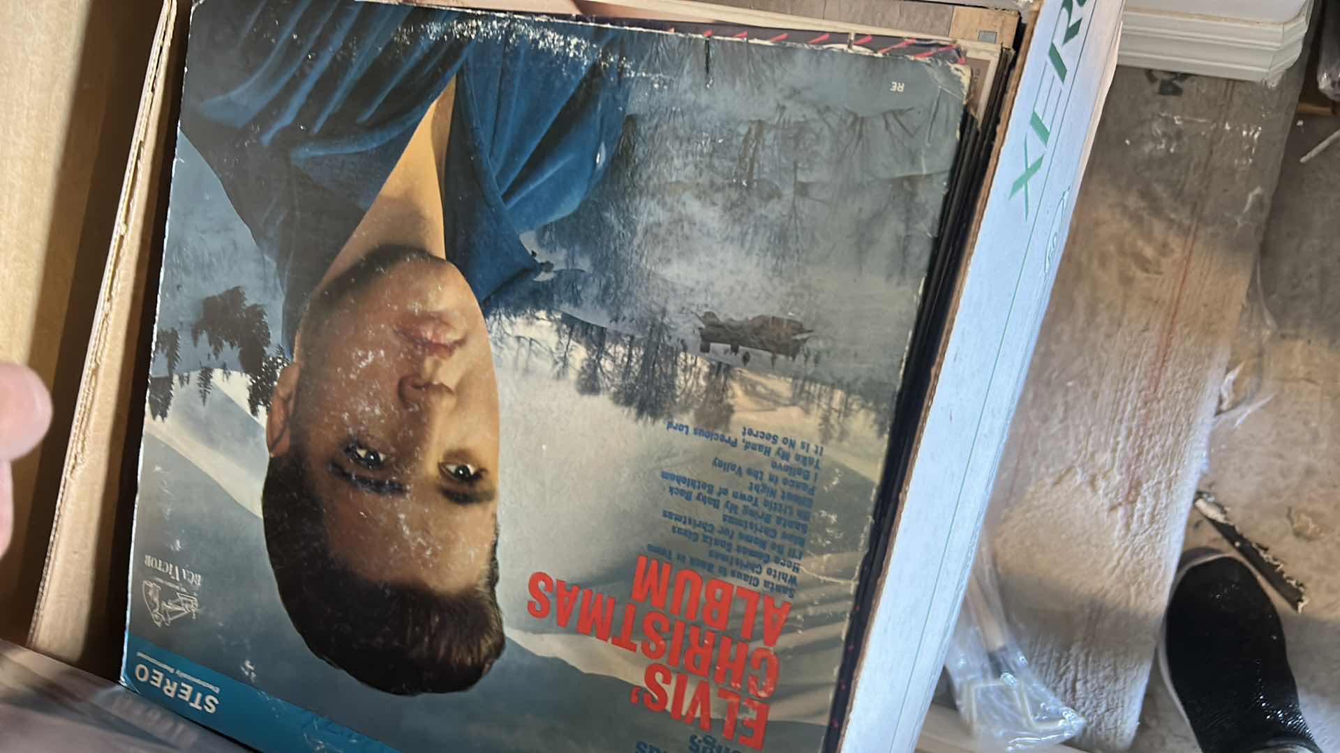 Photo 1 of BOX FULL OF RECORD ALBUMS AND DVD’s