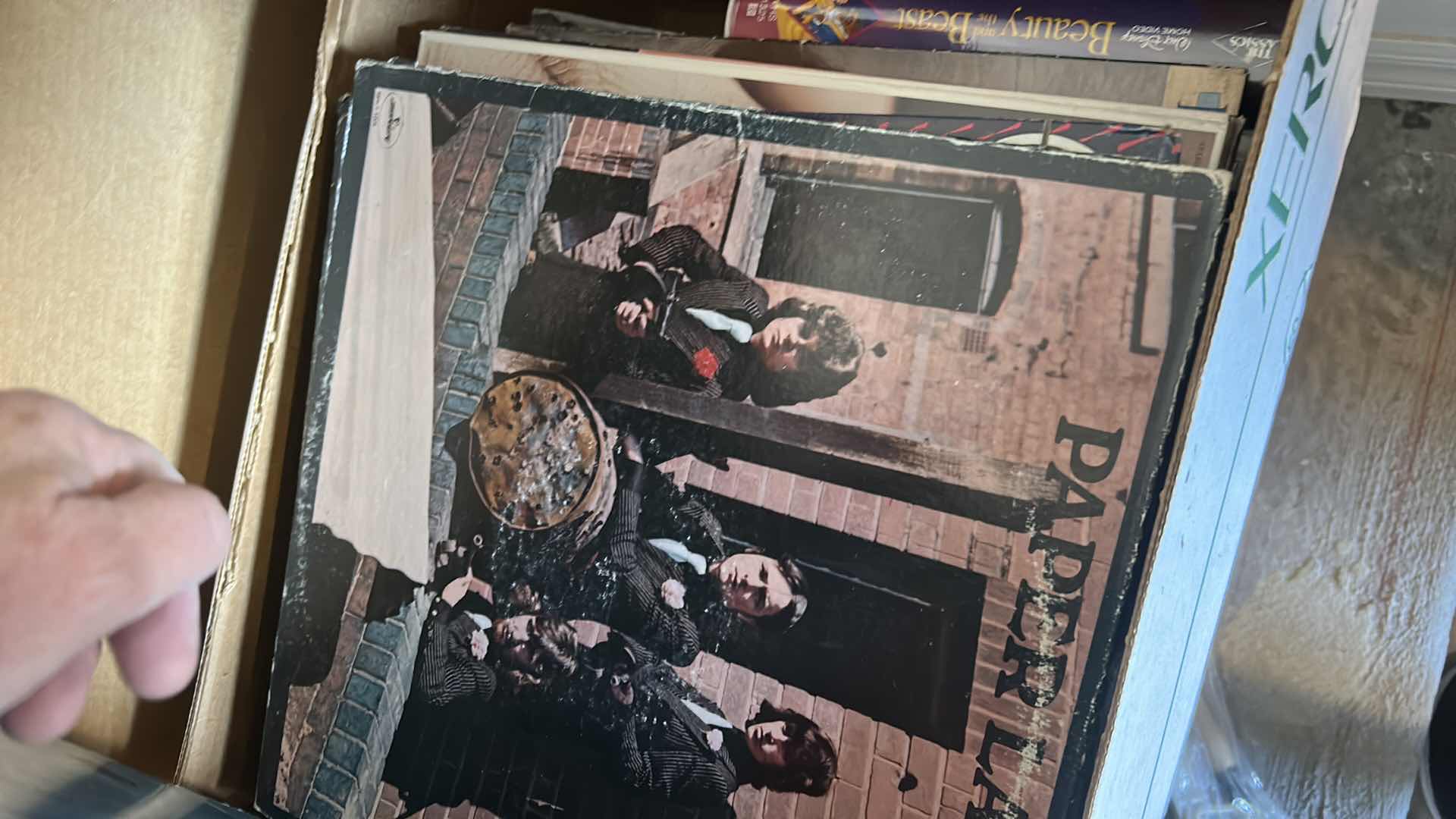 Photo 1 of BOX FULL OF RECORD ALBUMS AND DVD’s