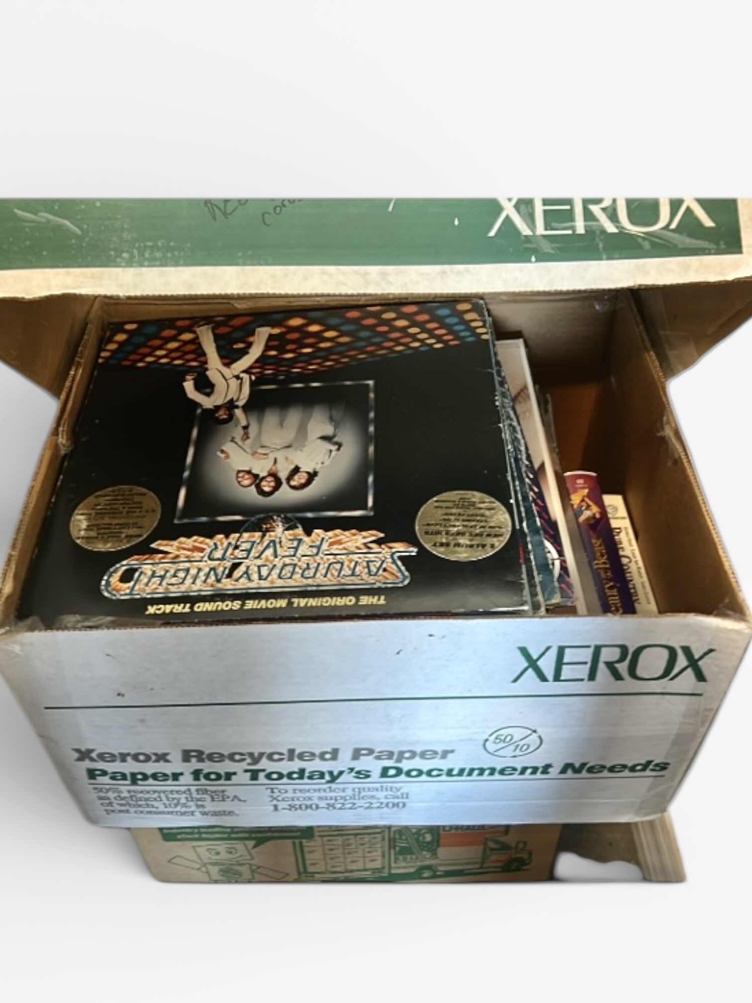 Photo 1 of BOX FULL OF RECORD ALBUMS AND DVD’s