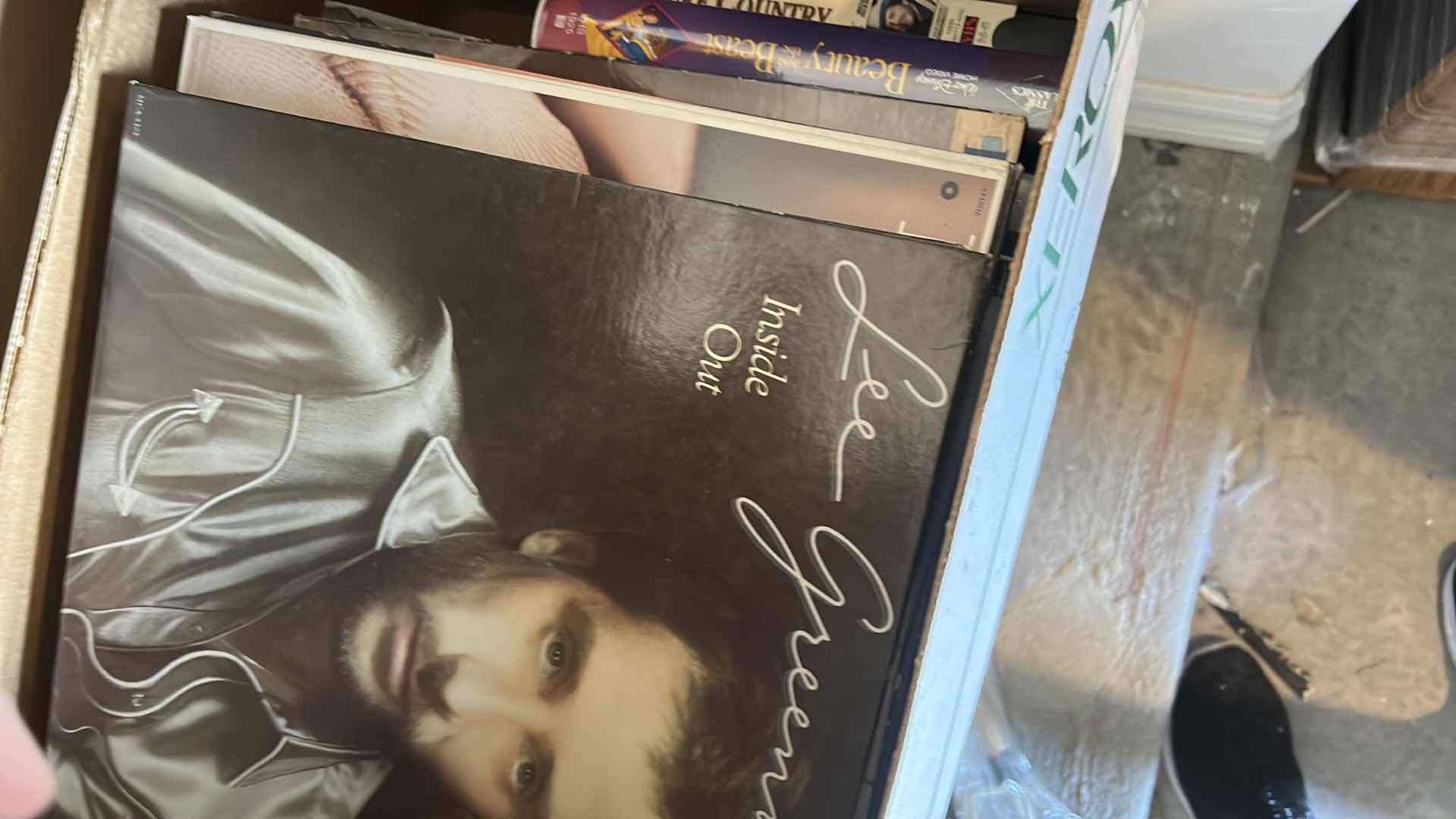 Photo 1 of BOX FULL OF RECORD ALBUMS AND DVD’s