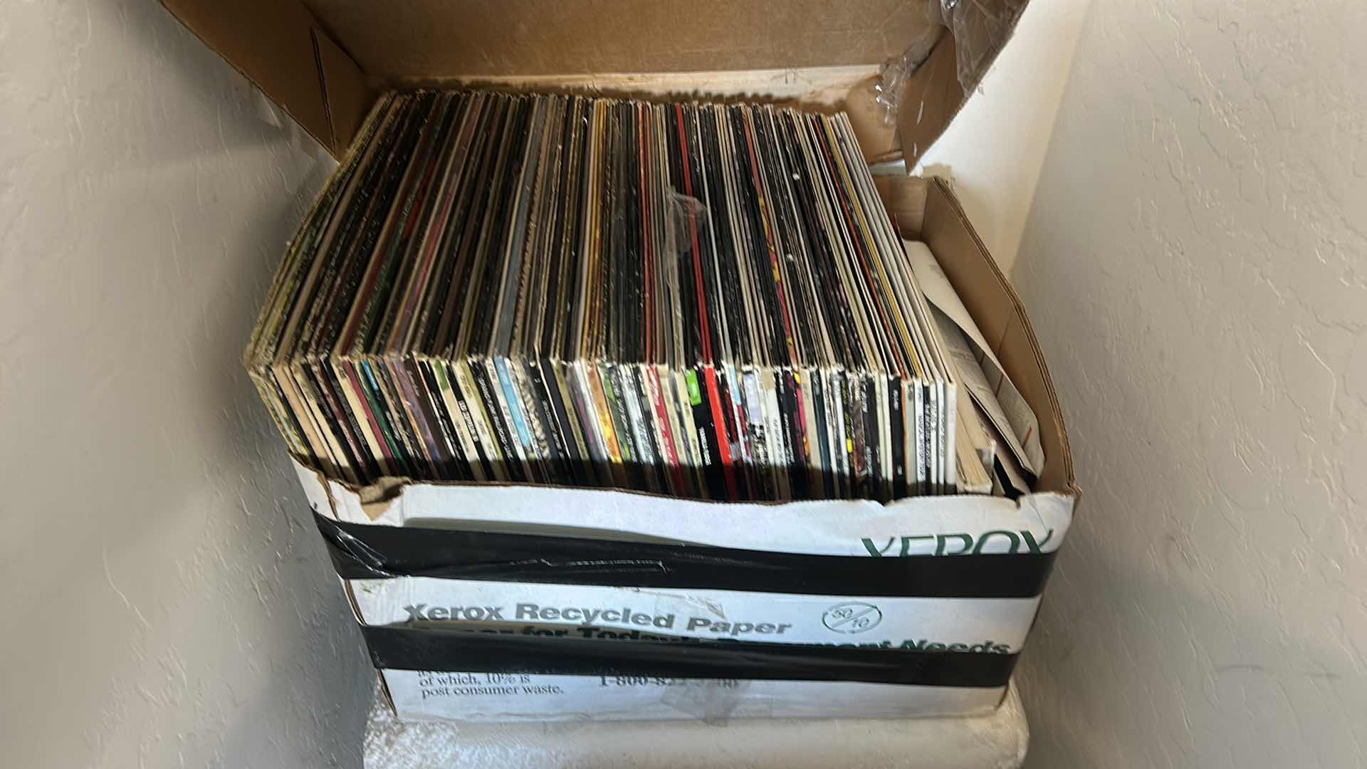 Photo 1 of BOX FULL OF RECORD ALBUMS