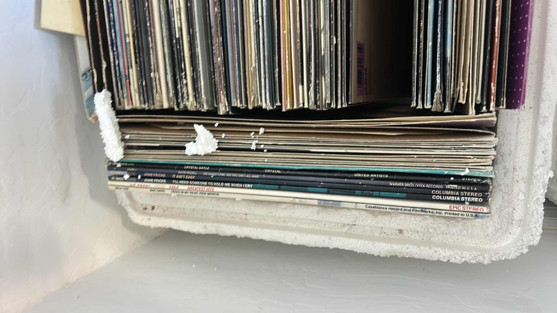 Photo 1 of BOX FULL OF RECORD ALBUMS