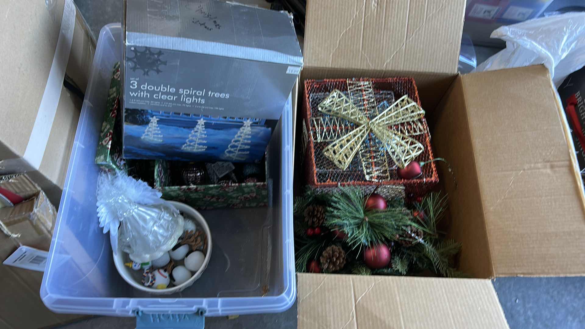 Photo 1 of 2 BOXES OF HOLIDAY DECORATIONS