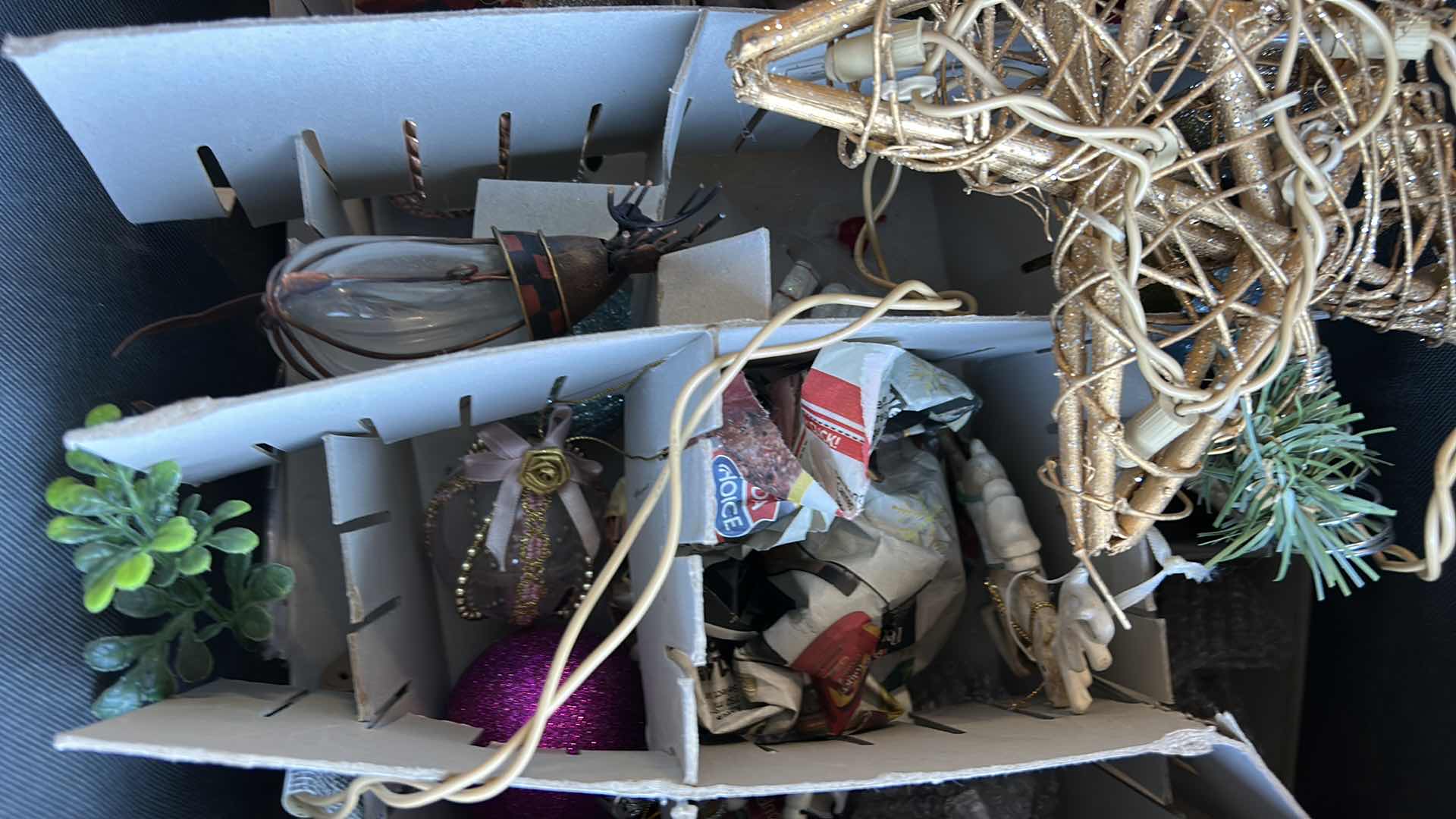 Photo 1 of BOX OF HOLIDAY DECORATIONS