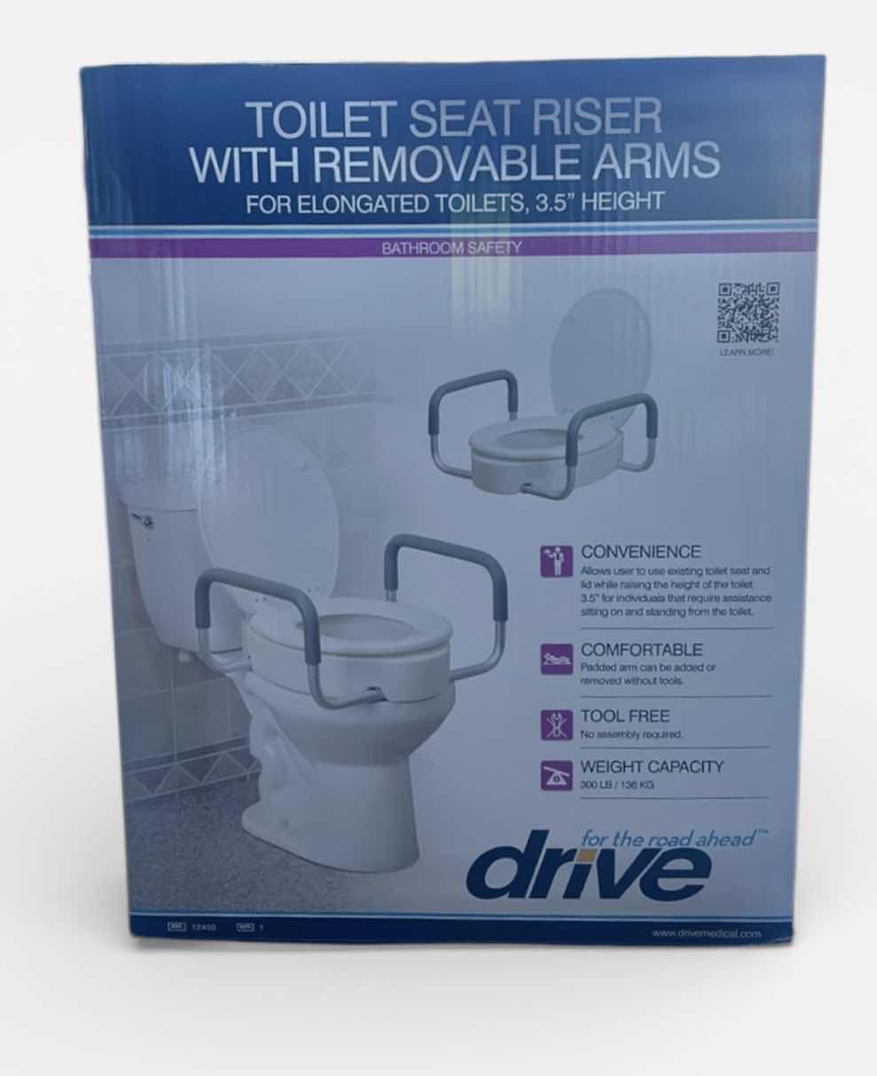 Photo 1 of NEW TOILET SEAT RISER
WITH REMOVABLE ARMS