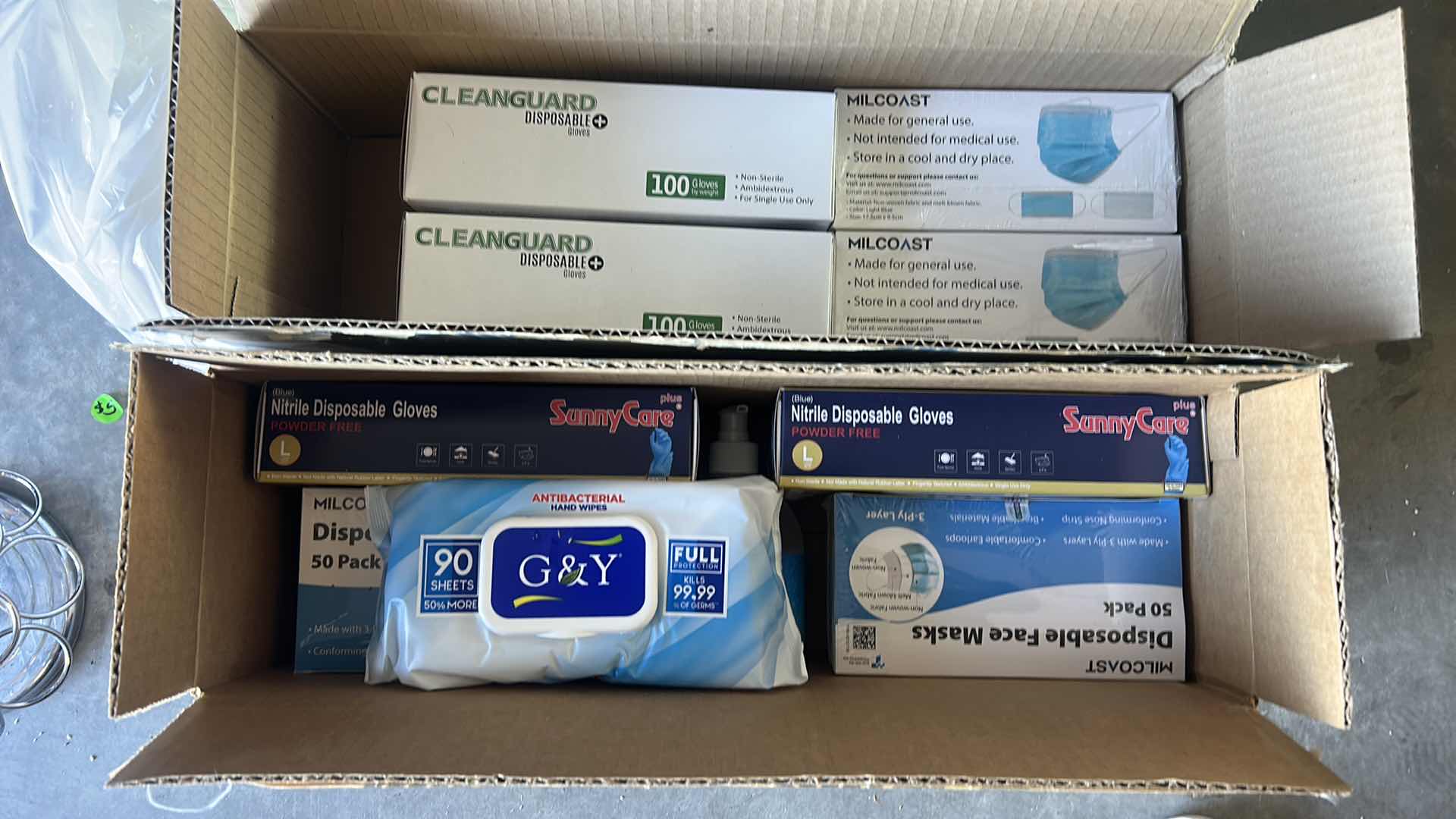 Photo 1 of 2 BOXES MEDICAL SUPPLIES