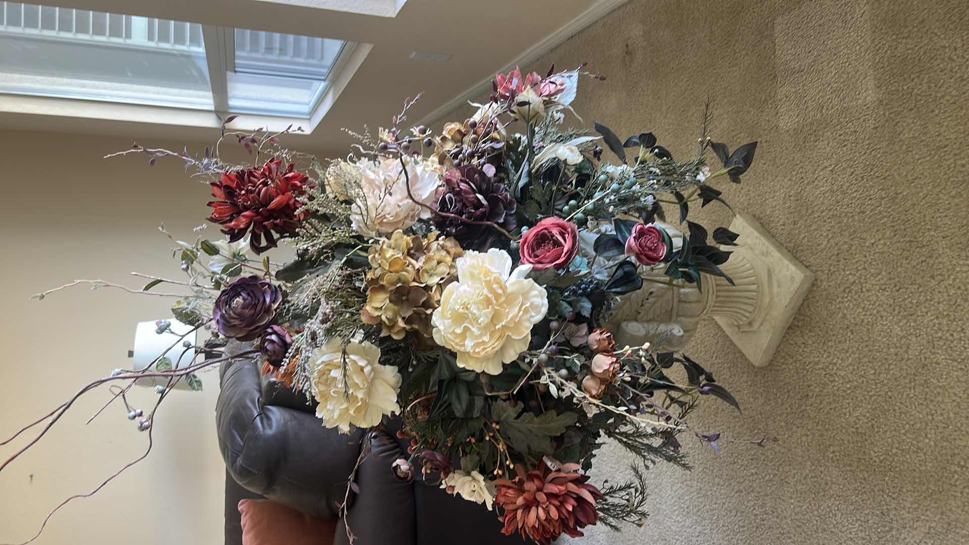 Photo 1 of LARGE FAUX FLORAL ARRANGEMENT H3’