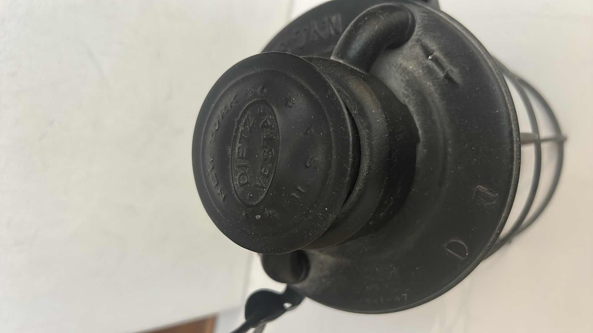 Photo 1 of DIETZ VESTA RAILROAD LANTERN WITH RED GLASS GLOBE. H11”