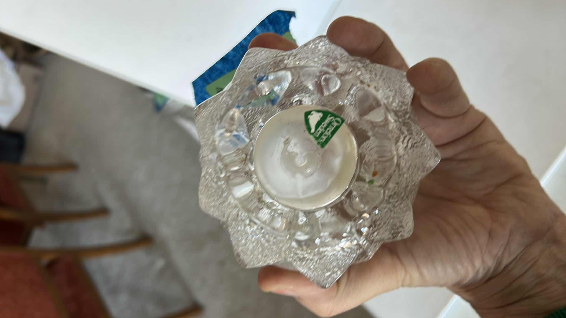 Photo 1 of ORREFORS SWEDEN CANDLE HOLDER H3”